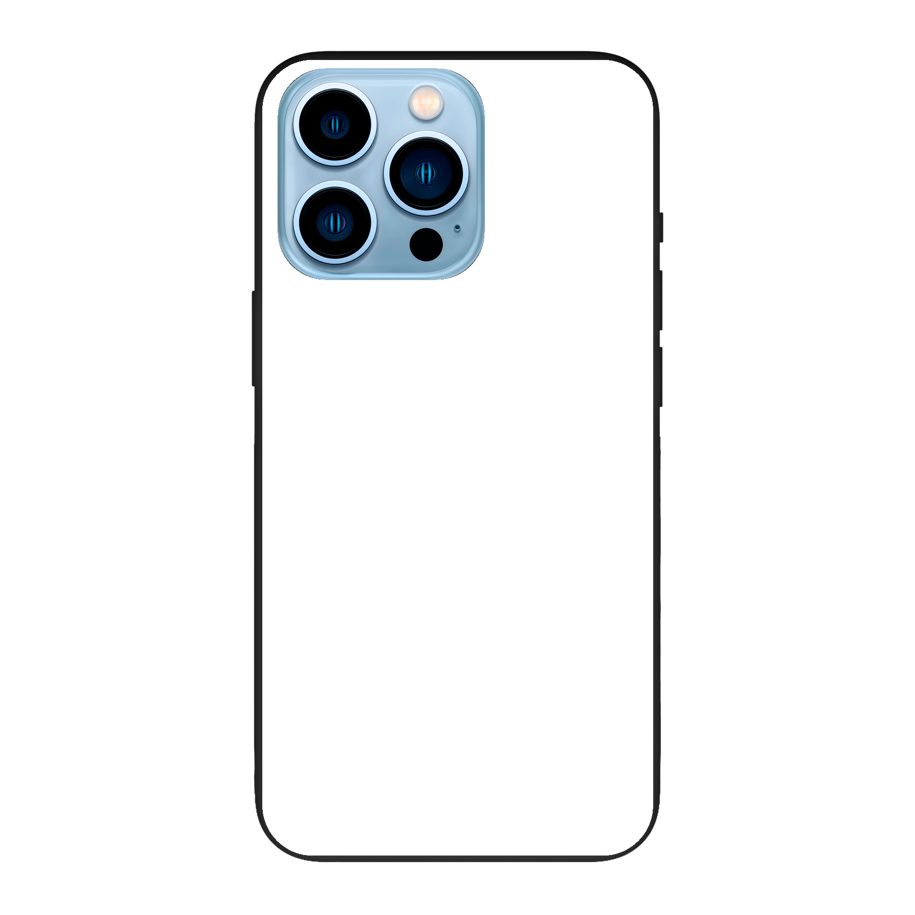 Apple iPhone 13 Pro Max Biologisch afbreekbaar hoesje (achterkant bedrukt, zwart)