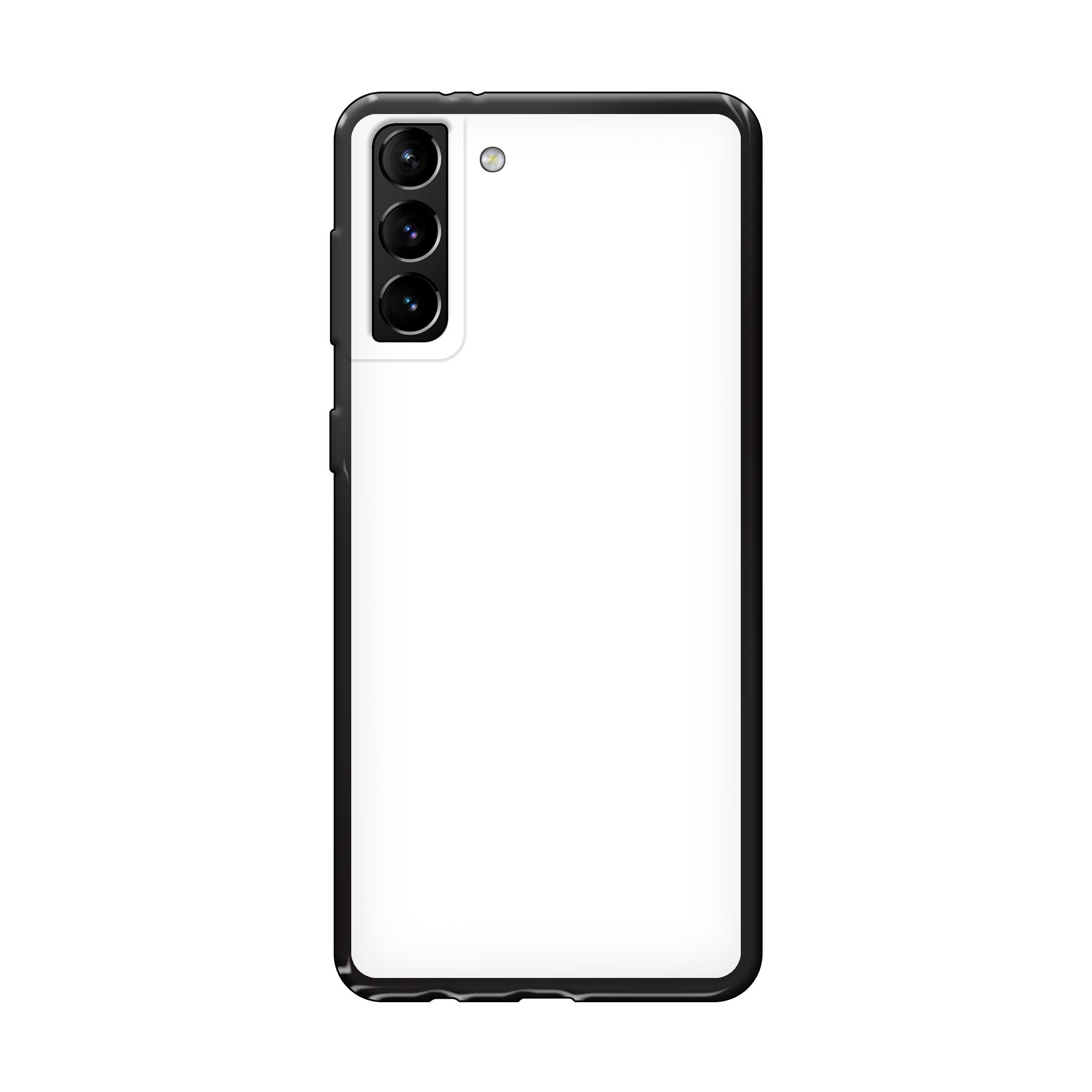 Samsung Galaxy S21 Plus 5G Zachte hoes (achterkant bedrukt, zwart)
