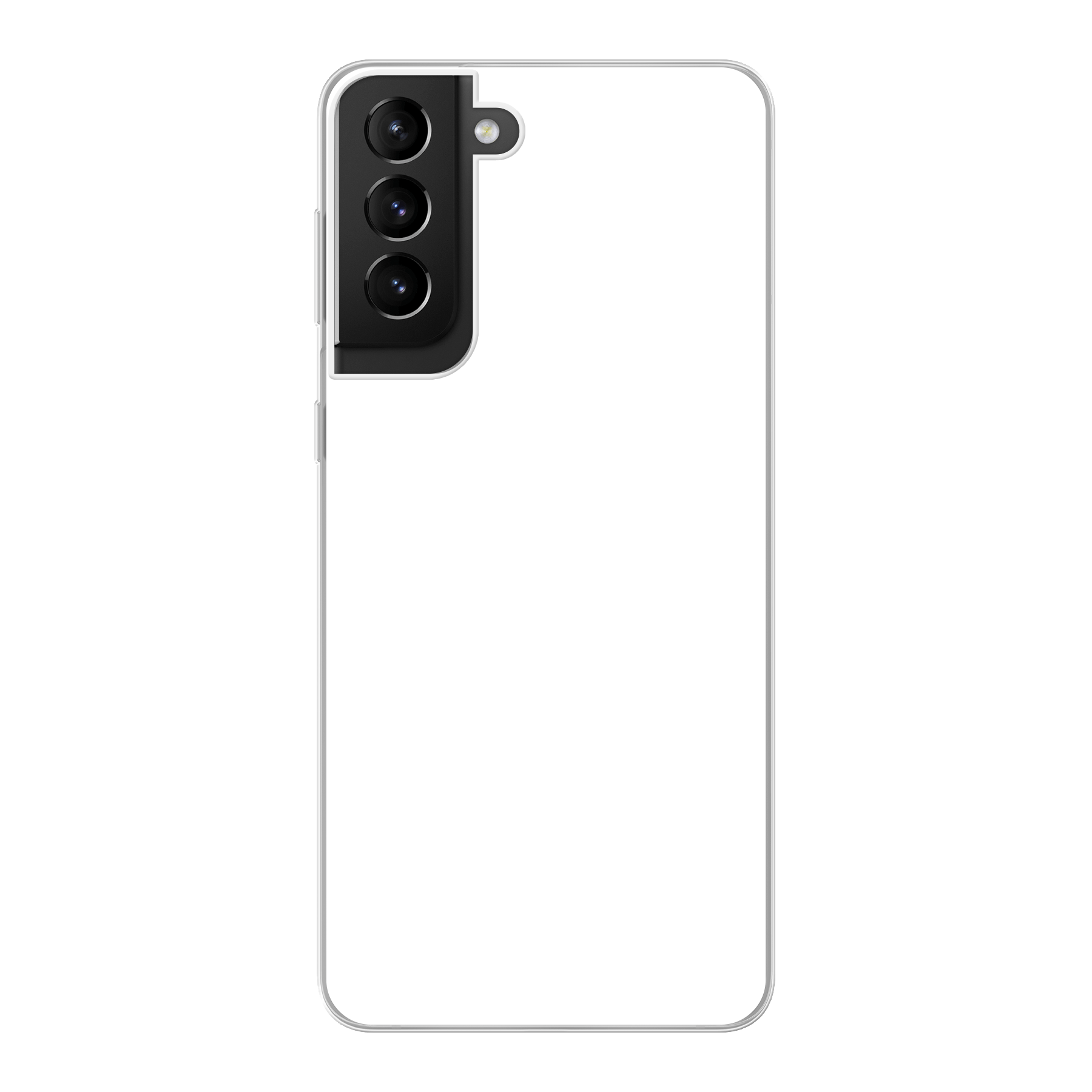 Samsung Galaxy S21 5G Zachte hoes (achterkant bedrukt, transparant)