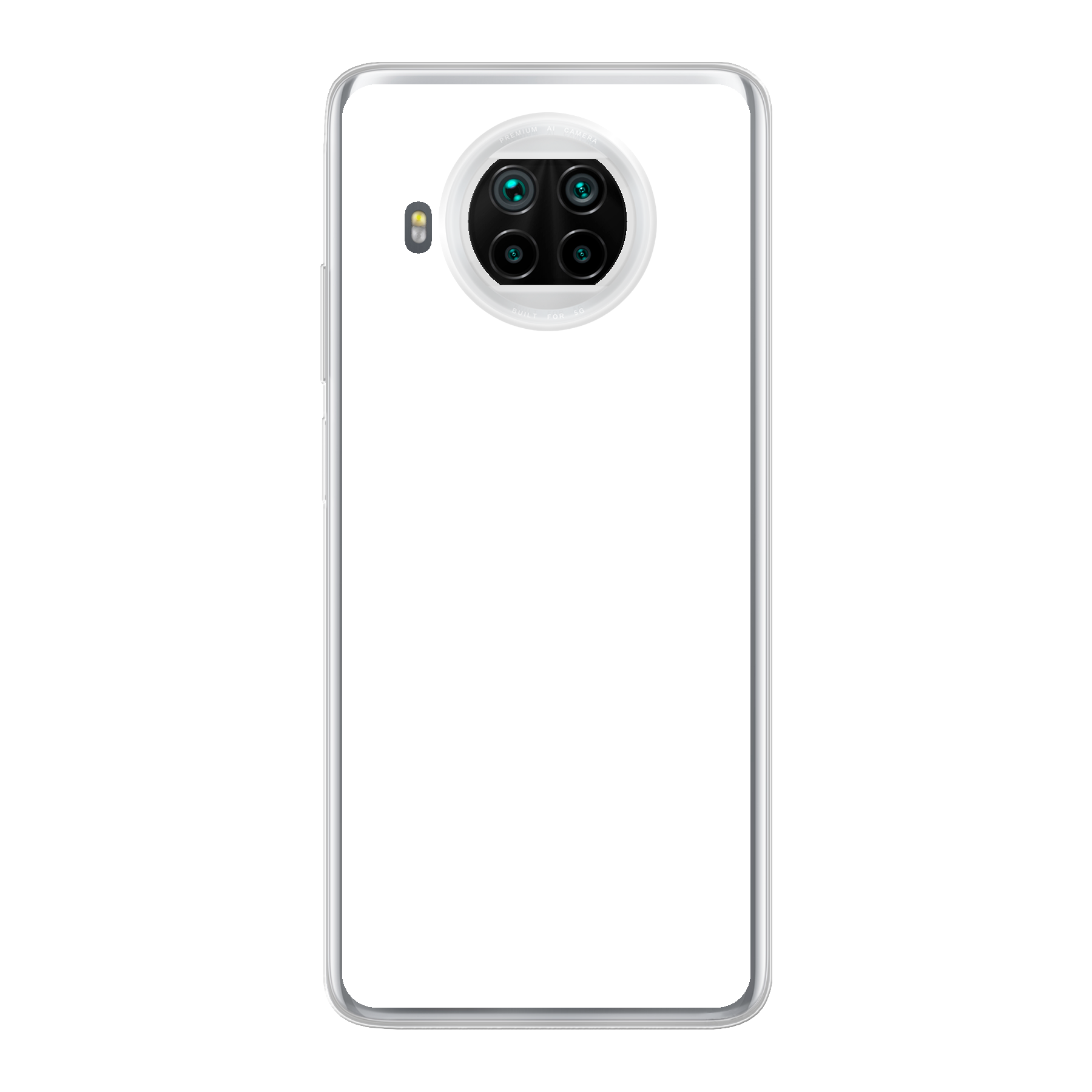 Xiaomi Mi 10T Lite 5G Zachte hoes (achterkant bedrukt, transparant)