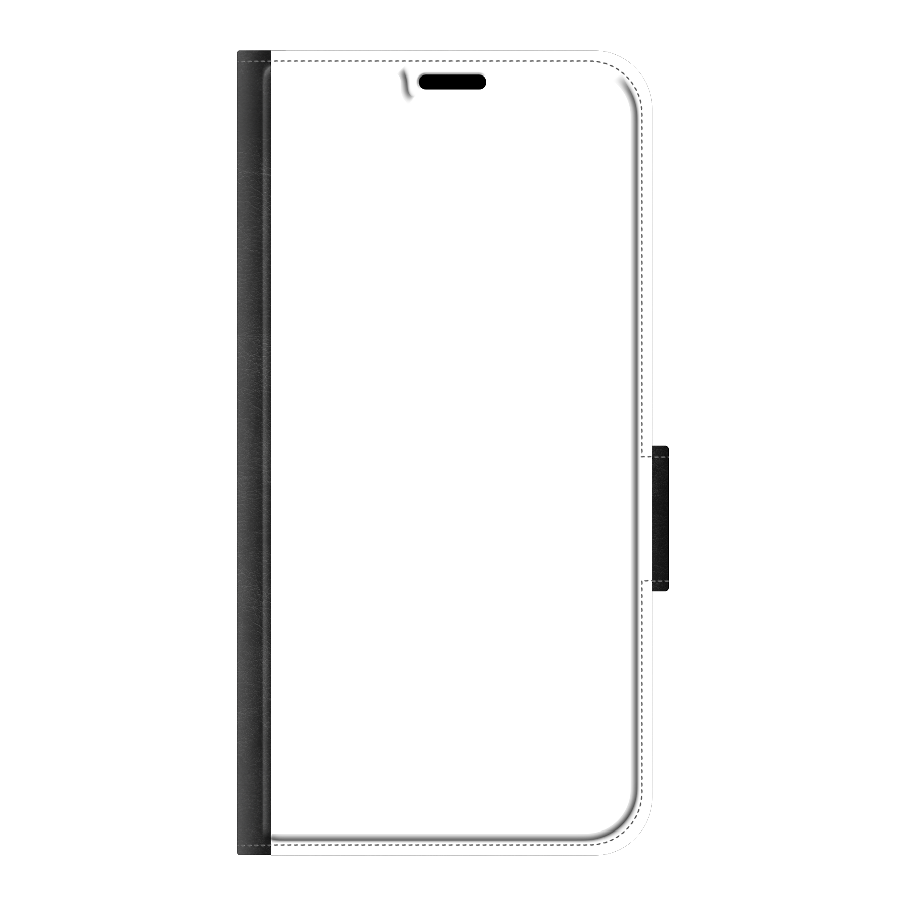 Apple iPhone 17 Wallet hoesje (voorzijde bedrukt, zwart)
