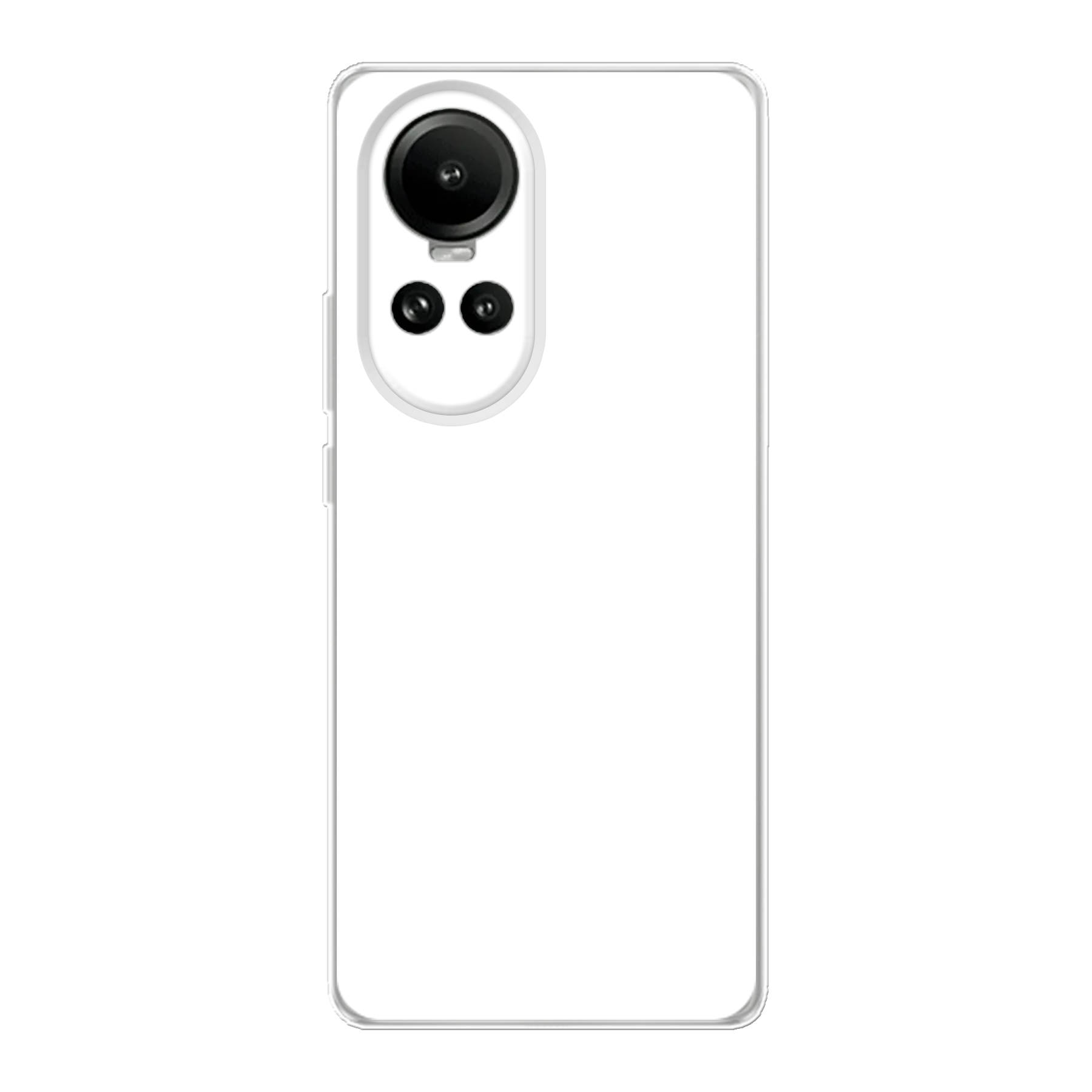 Oppo Reno 10 Zachte hoes (achterkant bedrukt, transparant)