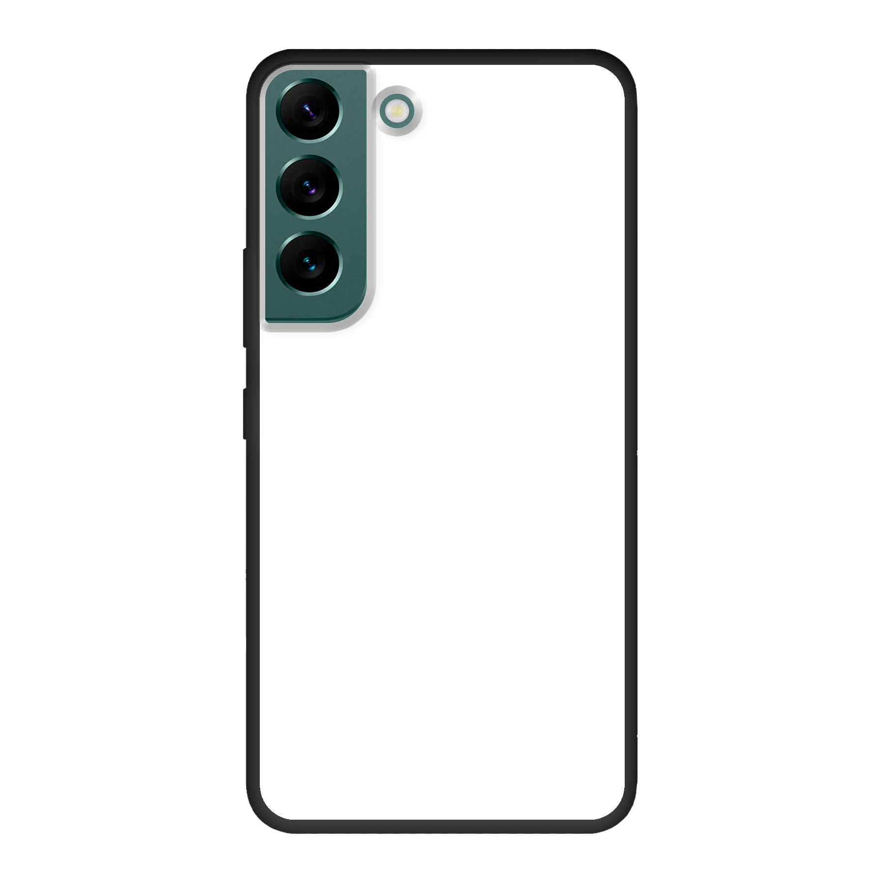 Samsung Galaxy S22 Biologisch afbreekbaar hoesje (achterkant bedrukt, zwart)