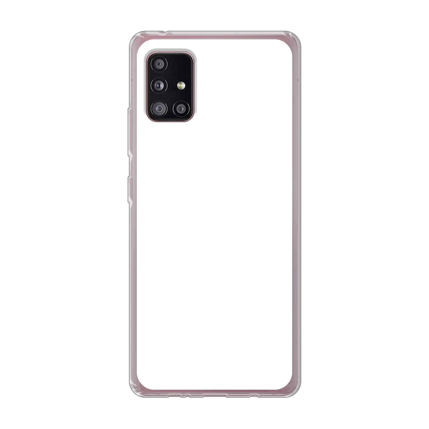 Samsung Galaxy A51 5G Zachte hoes (achterkant bedrukt, transparant)