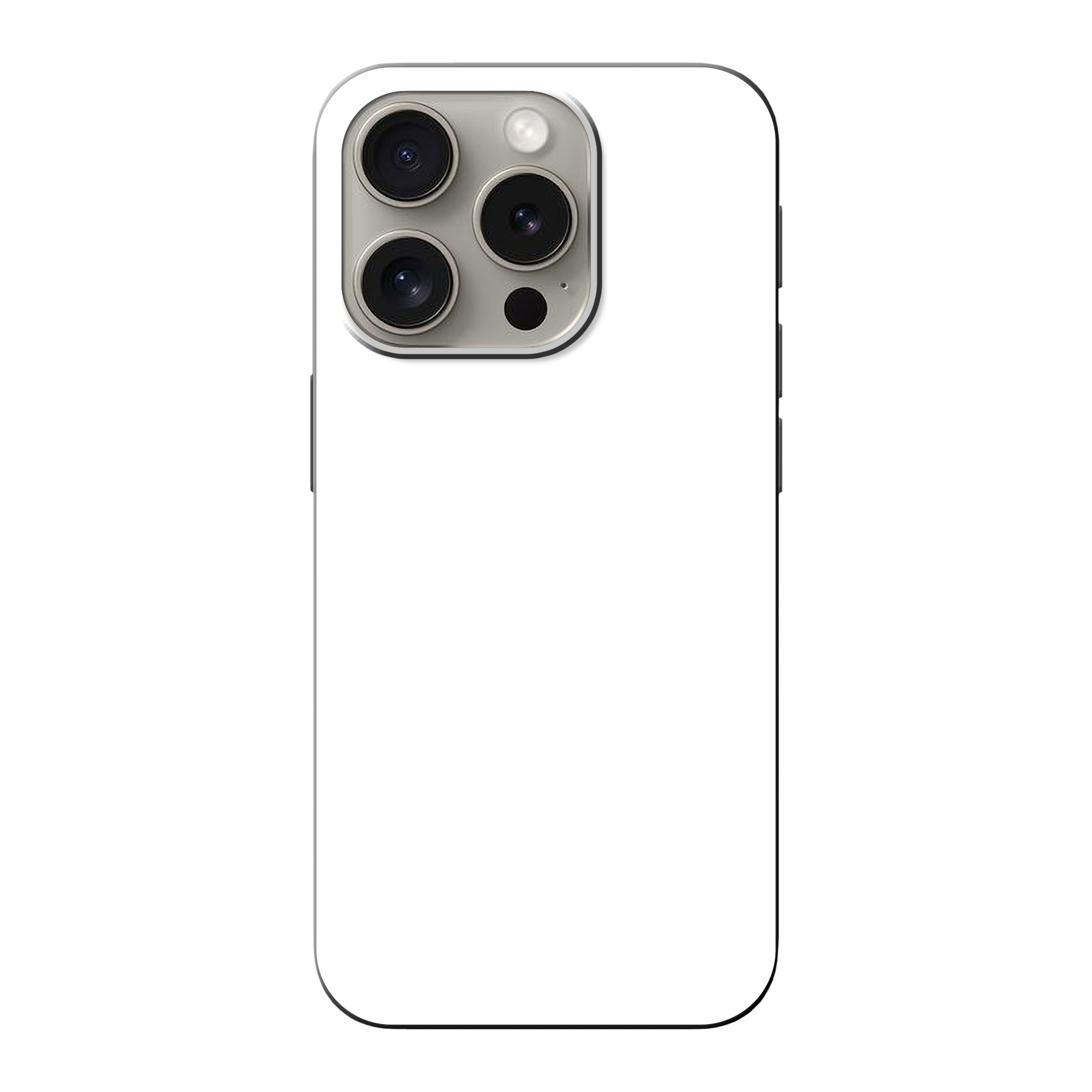 Apple iPhone 16 Pro Biologisch afbreekbaar hoesje (achterkant bedrukt, zwart)