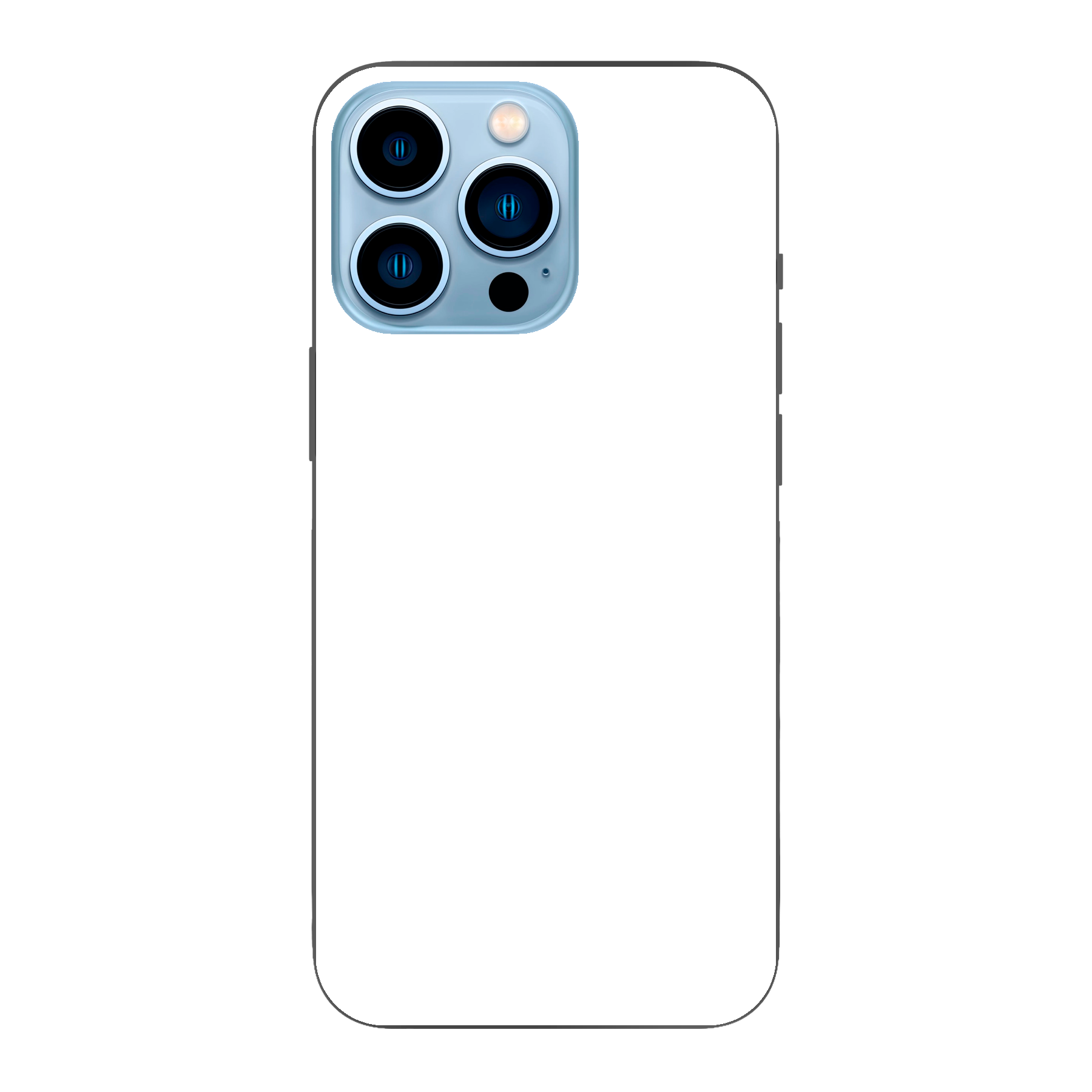 Apple iPhone 13 Pro Zachte hoes (achterkant bedrukt, zwart)