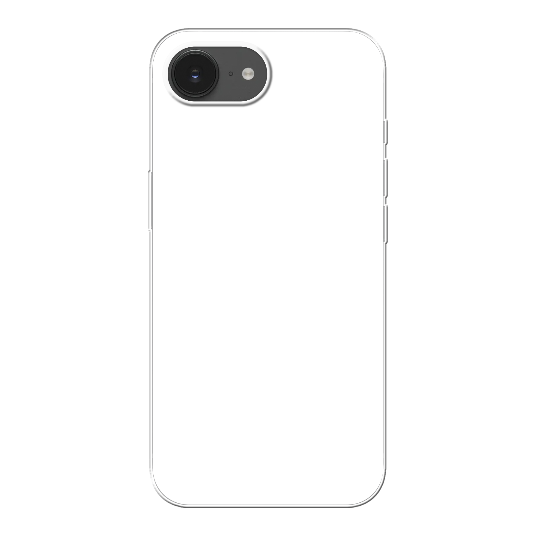 Apple iPhone 16e Hardcase (achterkant bedrukt, transparant)