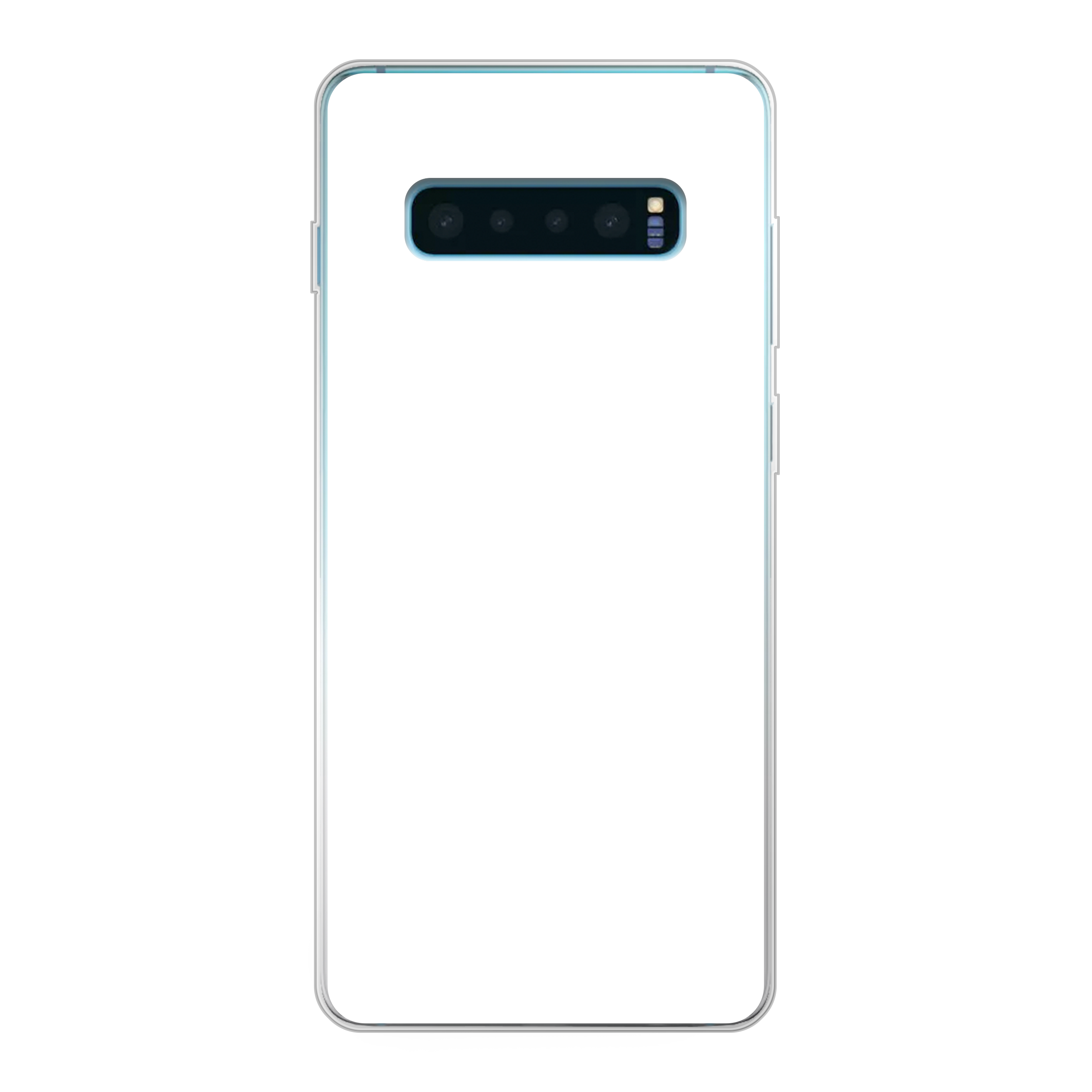 Samsung Galaxy S10 Plus Zachte hoes (achterkant bedrukt, transparant)