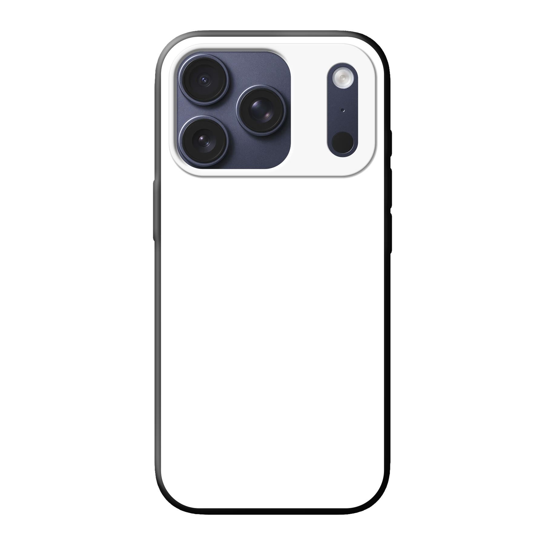 Apple iPhone 17 Pro Zachte hoes (achterkant bedrukt, zwart)
