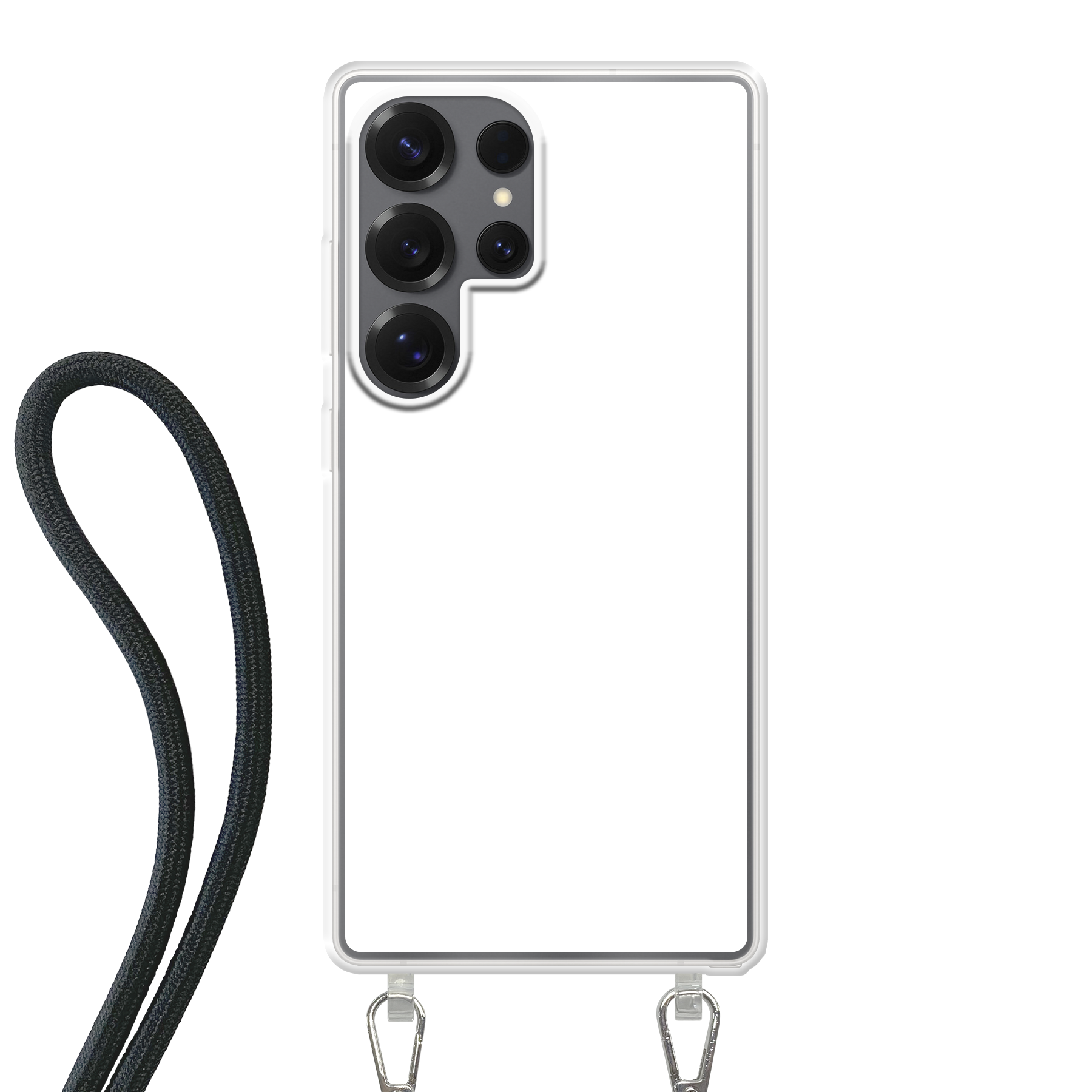 Samsung Galaxy S25 Ultra Crossbody hoesje (achterkant bedrukt, transparant)