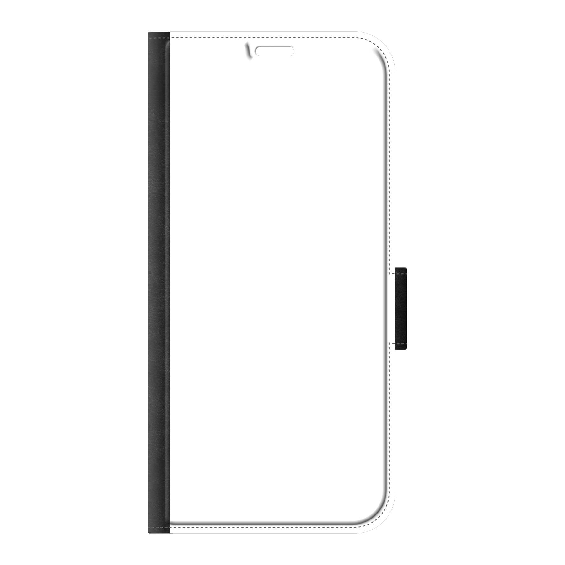 Samsung Galaxy A16 / A16 5G Wallet hoesje (voorzijde bedrukt, zwart)
