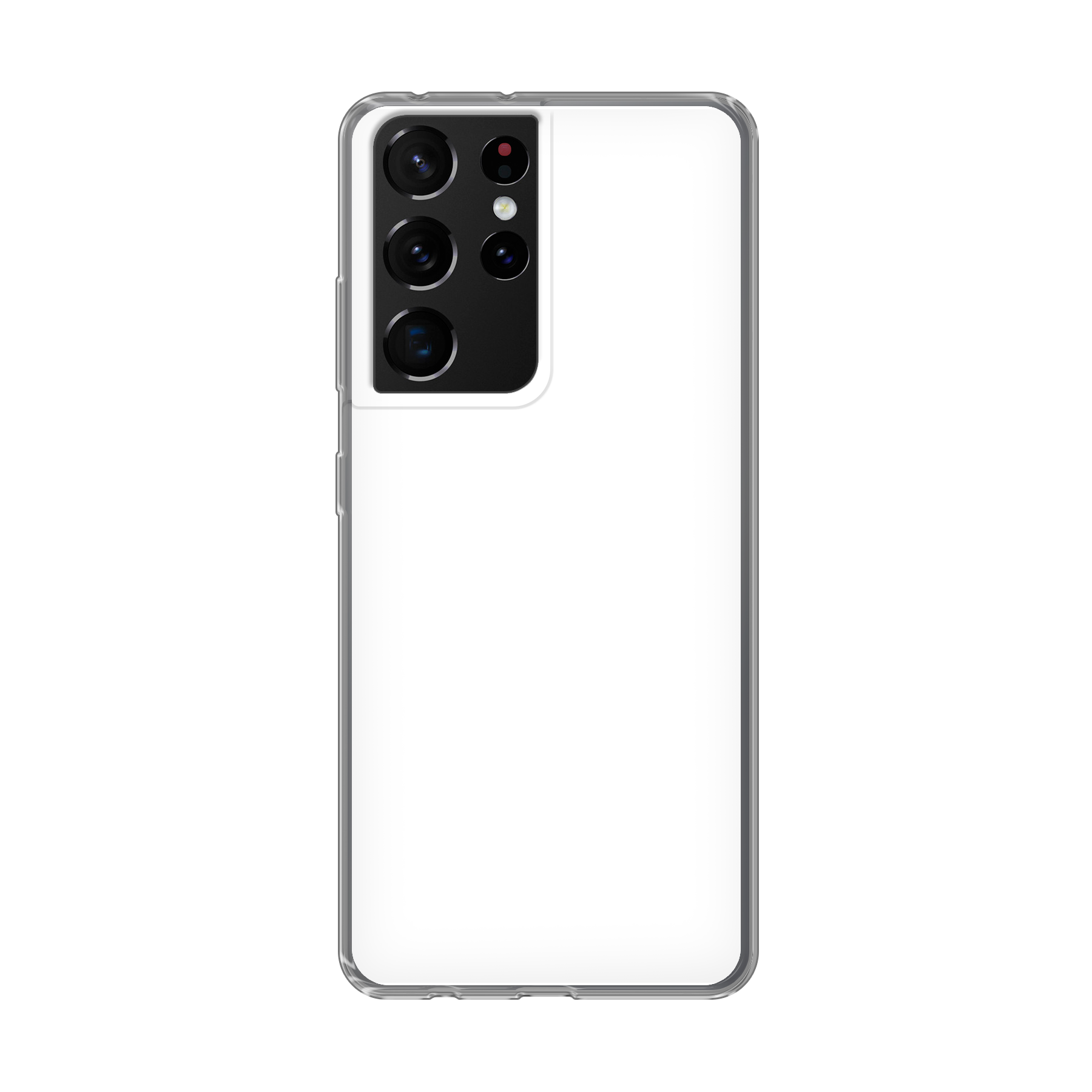 Samsung Galaxy S21 Ultra 5G Zachte hoes (achterkant bedrukt, transparant)