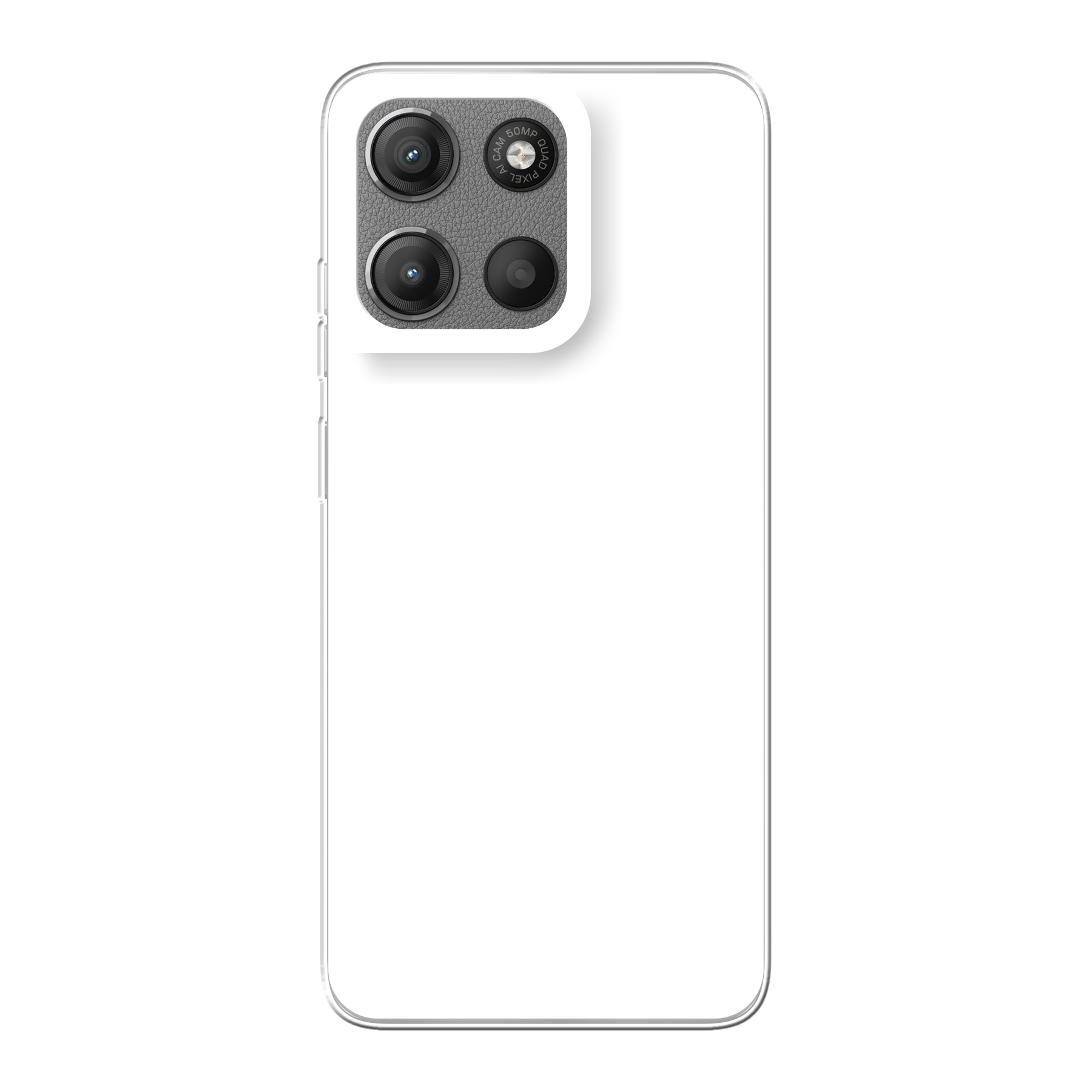 Motorola Moto G15 / Moto G15 Power zachte hoes (achterkant bedrukt, transparant)