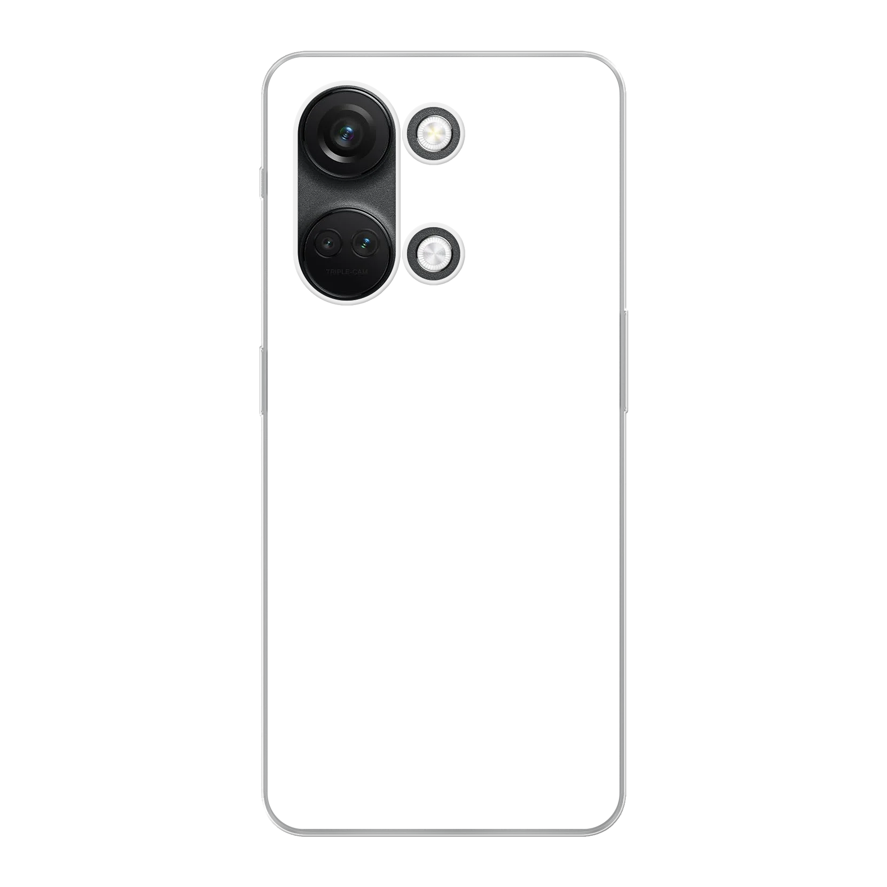 OnePlus Nord 3 Zachte hoes (achterkant bedrukt, transparant)