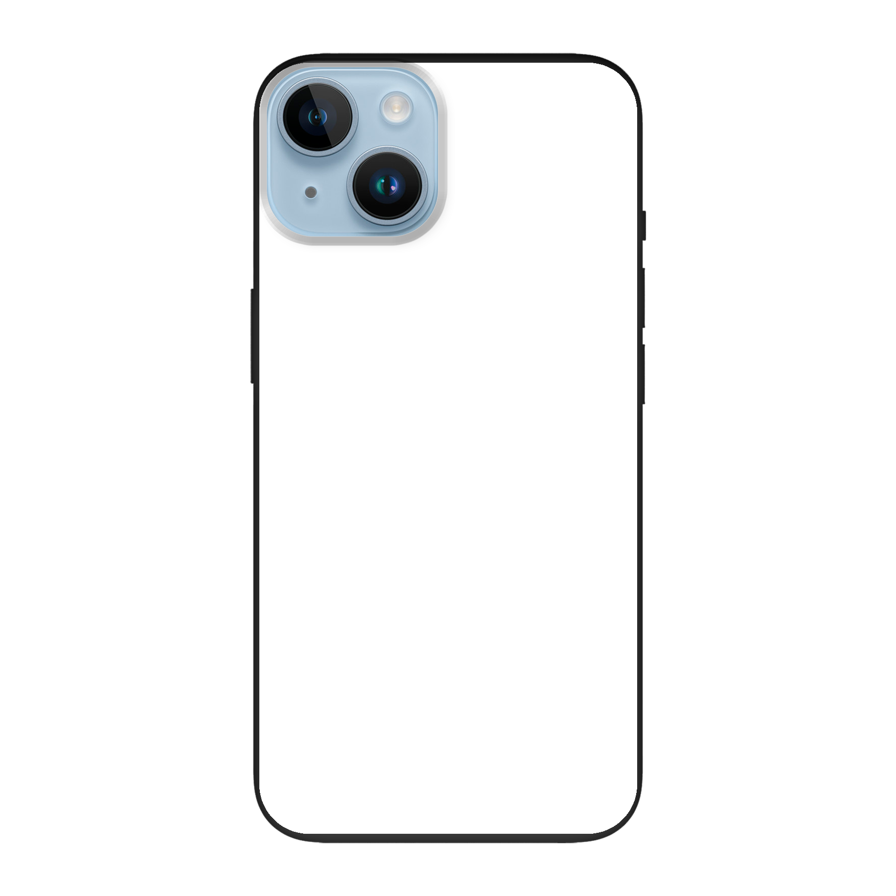 Apple iPhone 14 Biologisch afbreekbaar hoesje (achterkant bedrukt, zwart)