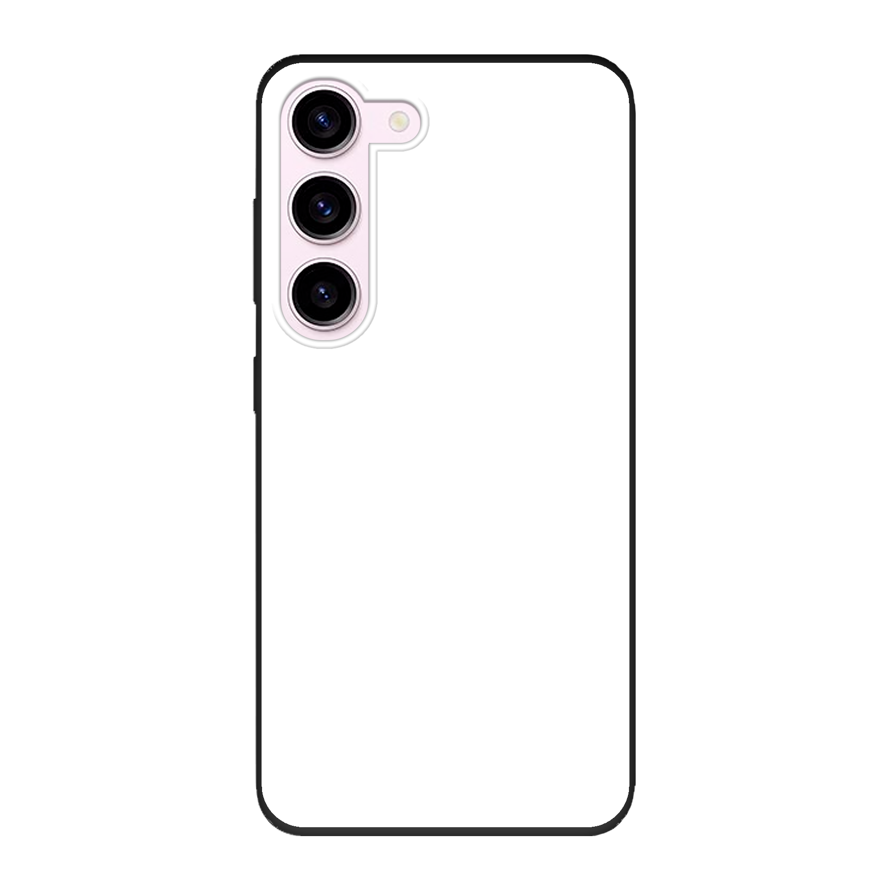 Samsung Galaxy S23 Biologisch afbreekbaar hoesje (achterkant bedrukt, zwart)