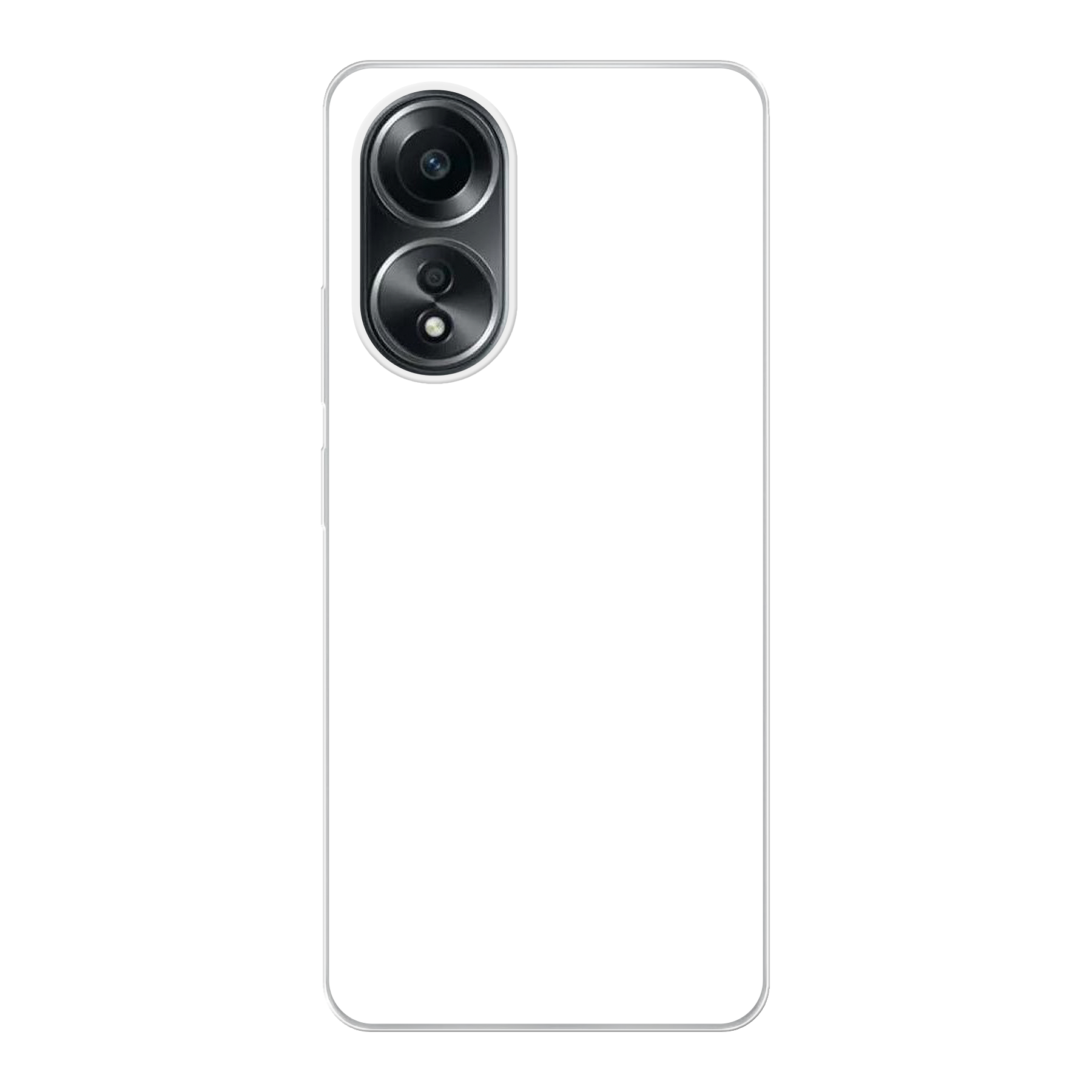 Oppo A58 4G Zachte case (achterkant bedrukt, transparant)