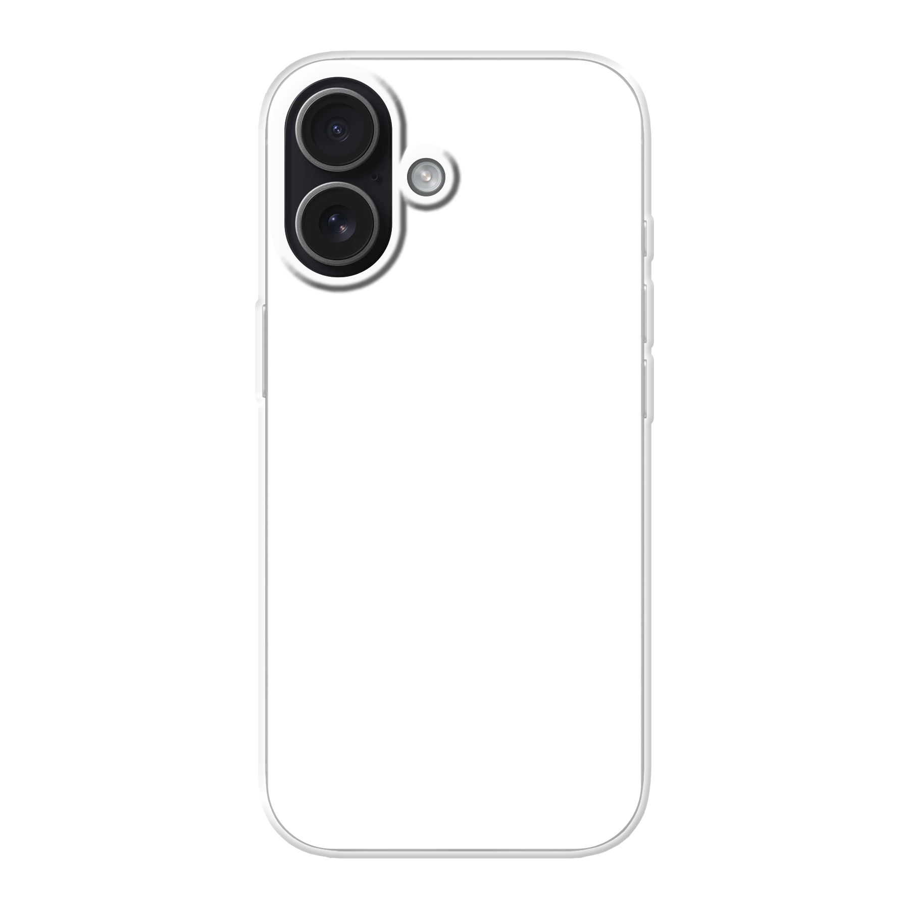 Apple iPhone 17 Zachte case (achterkant bedrukt, transparant)