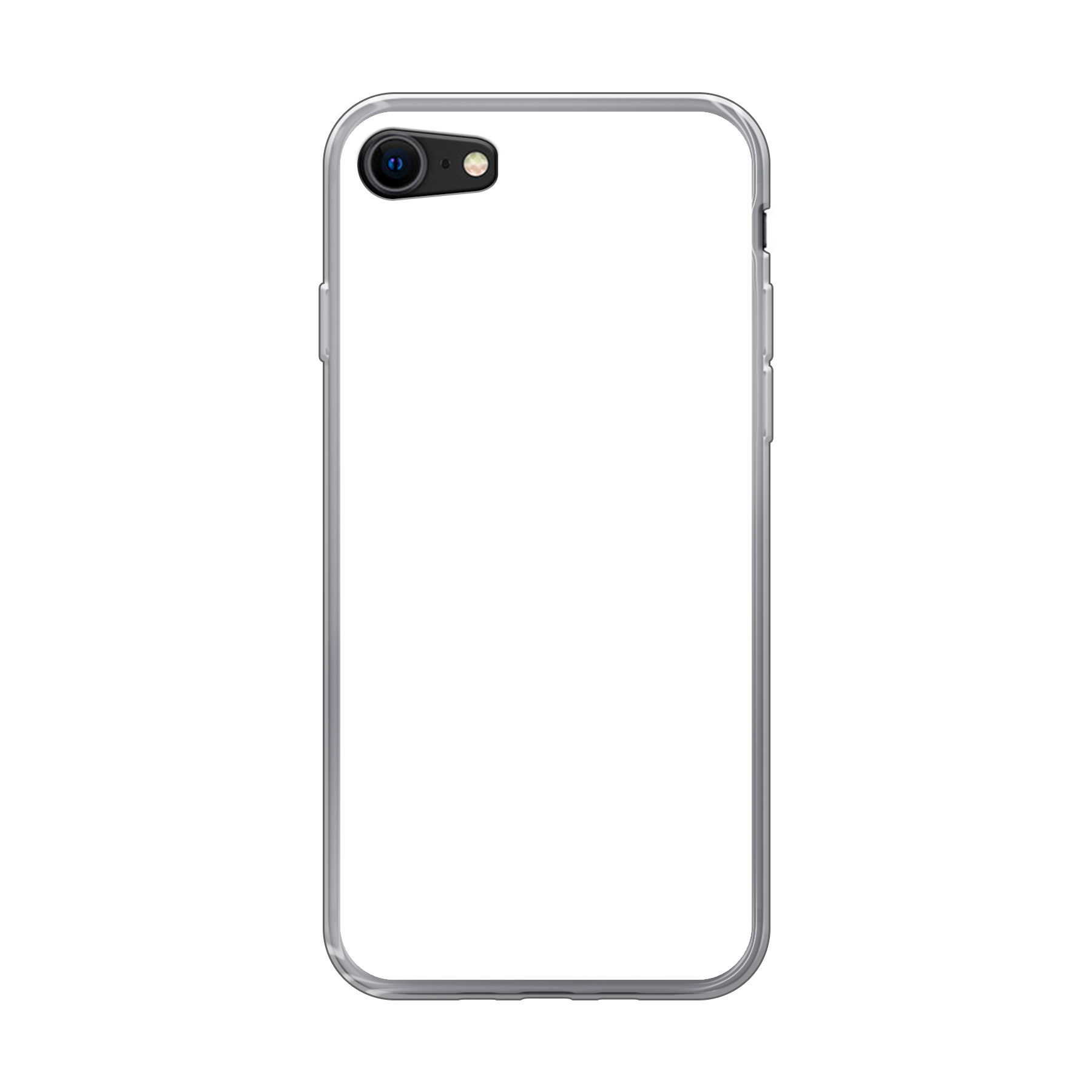 Apple iPhone 7 / 8 / SE (2020) / SE (2022) Zachte hoes (achterkant bedrukt, transparant)