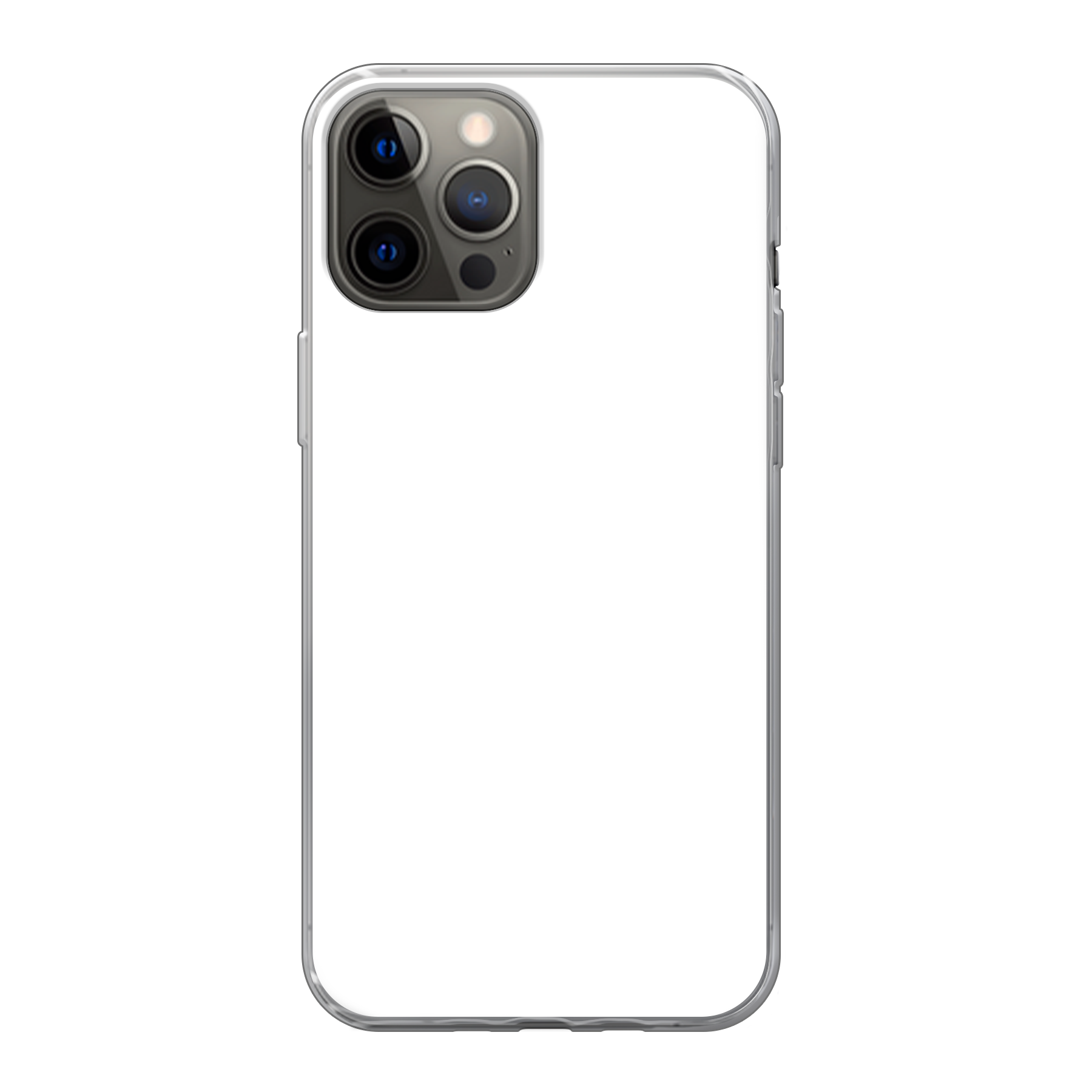 Apple iPhone 12 Pro Max Zachte hoes (achterkant bedrukt, transparant)