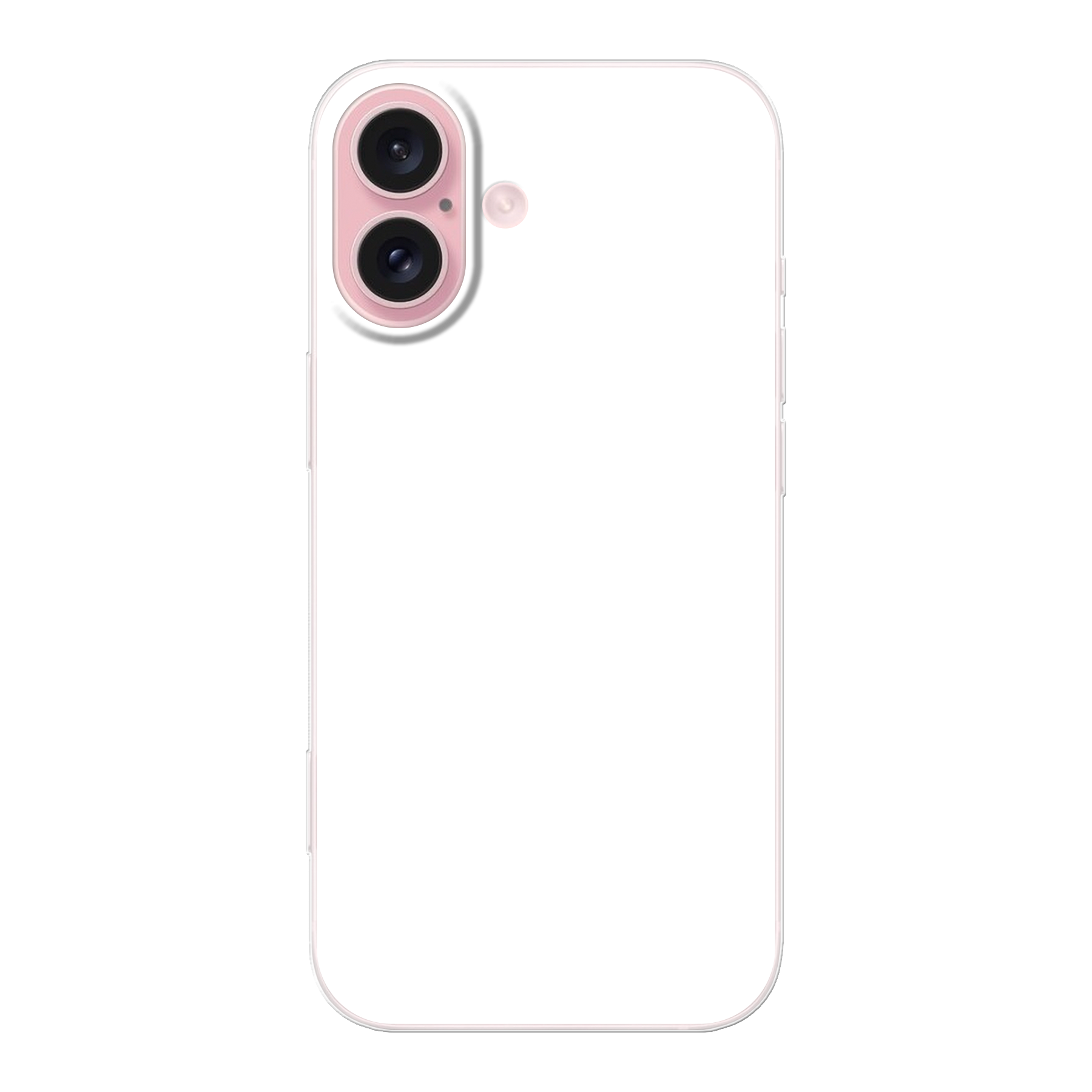 Apple iPhone 16 Zachte hoes (achterkant bedrukt, transparant)