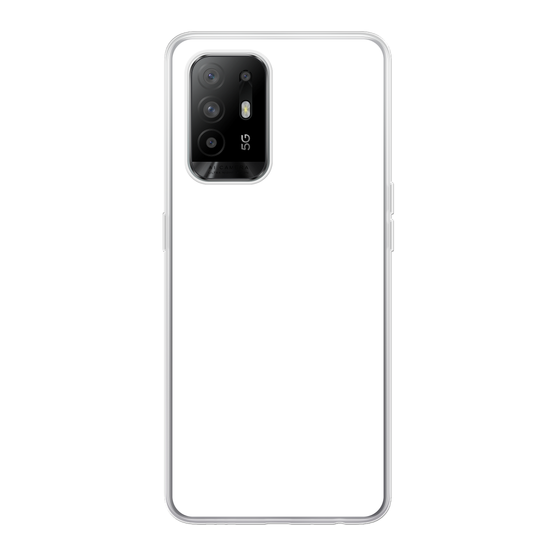 Oppo A94 5G / A95 5G Zachte case (achterkant bedrukt, transparant)