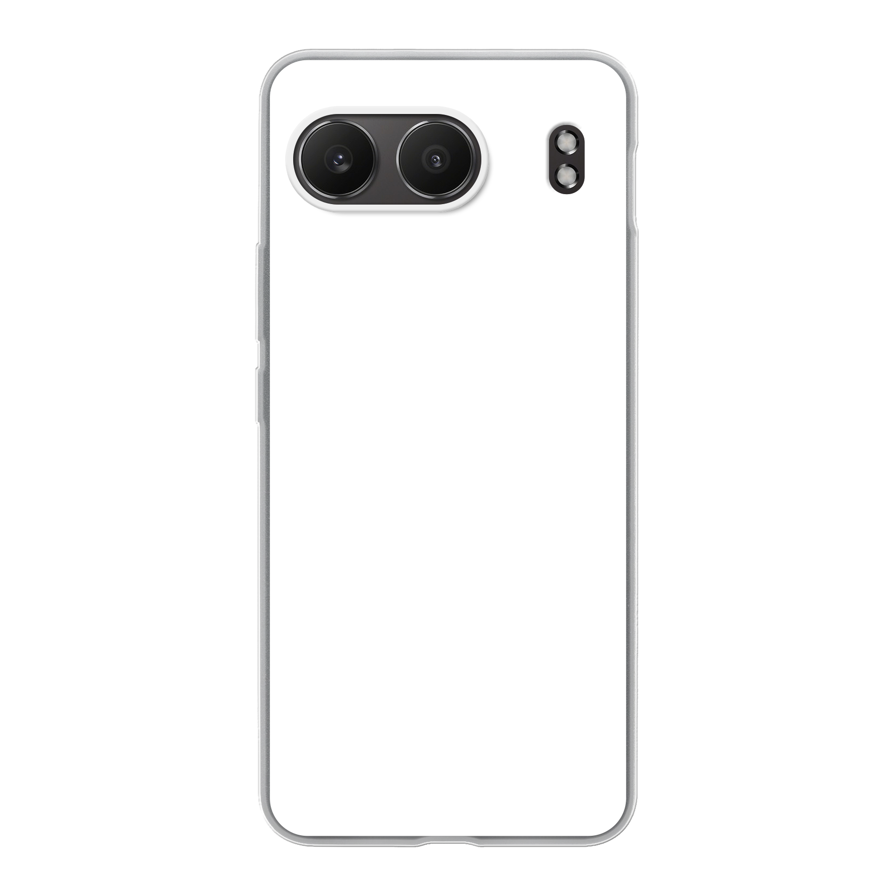 OnePlus Nord 4 Zachte hoes (achterkant bedrukt, transparant)