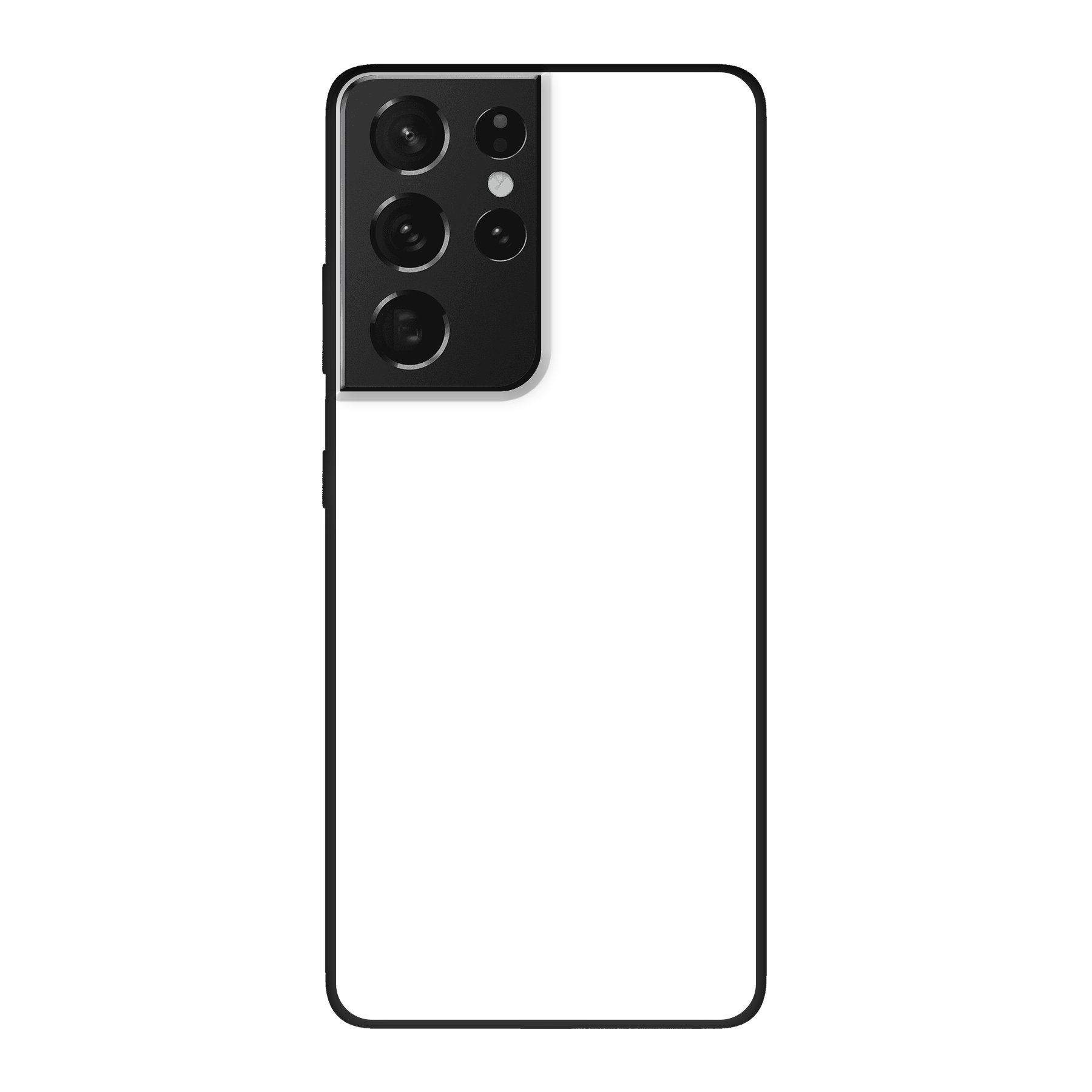 Samsung Galaxy S21 Ultra 5G Biologisch afbreekbaar hoesje (achterkant bedrukt, zwart)