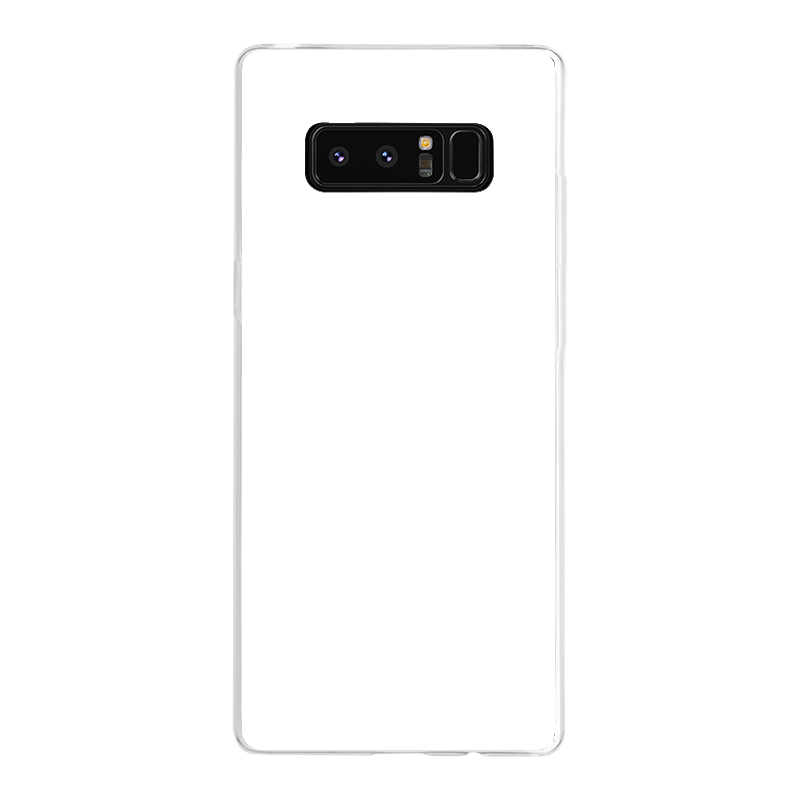 Samsung Galaxy Note 8 Zachte hoes (achterkant bedrukt, transparant)