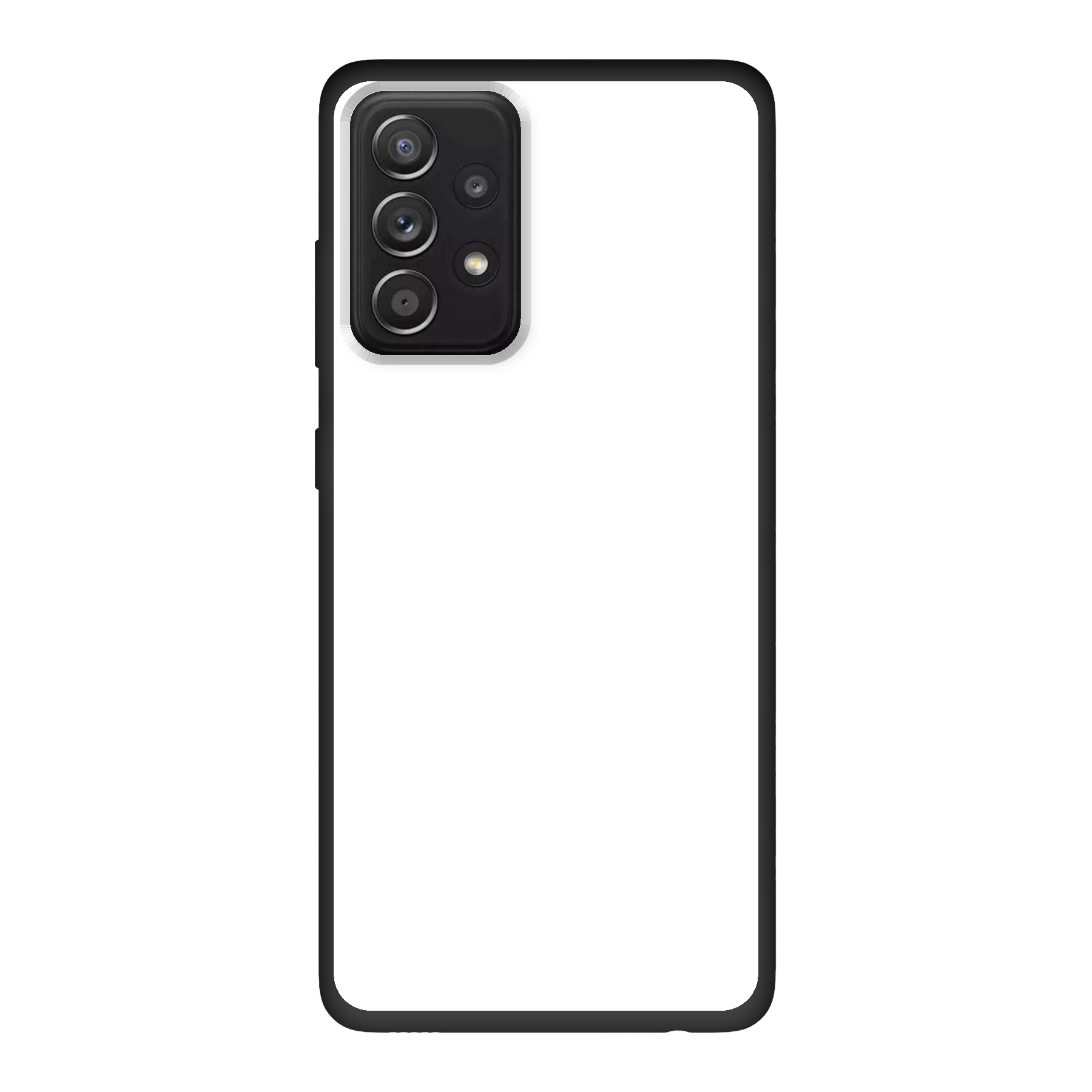 Samsung Galaxy A52 / Galaxy A52 5G / Galaxy A52s Biologisch afbreekbaar hoesje (achterkant bedrukt, zwart)