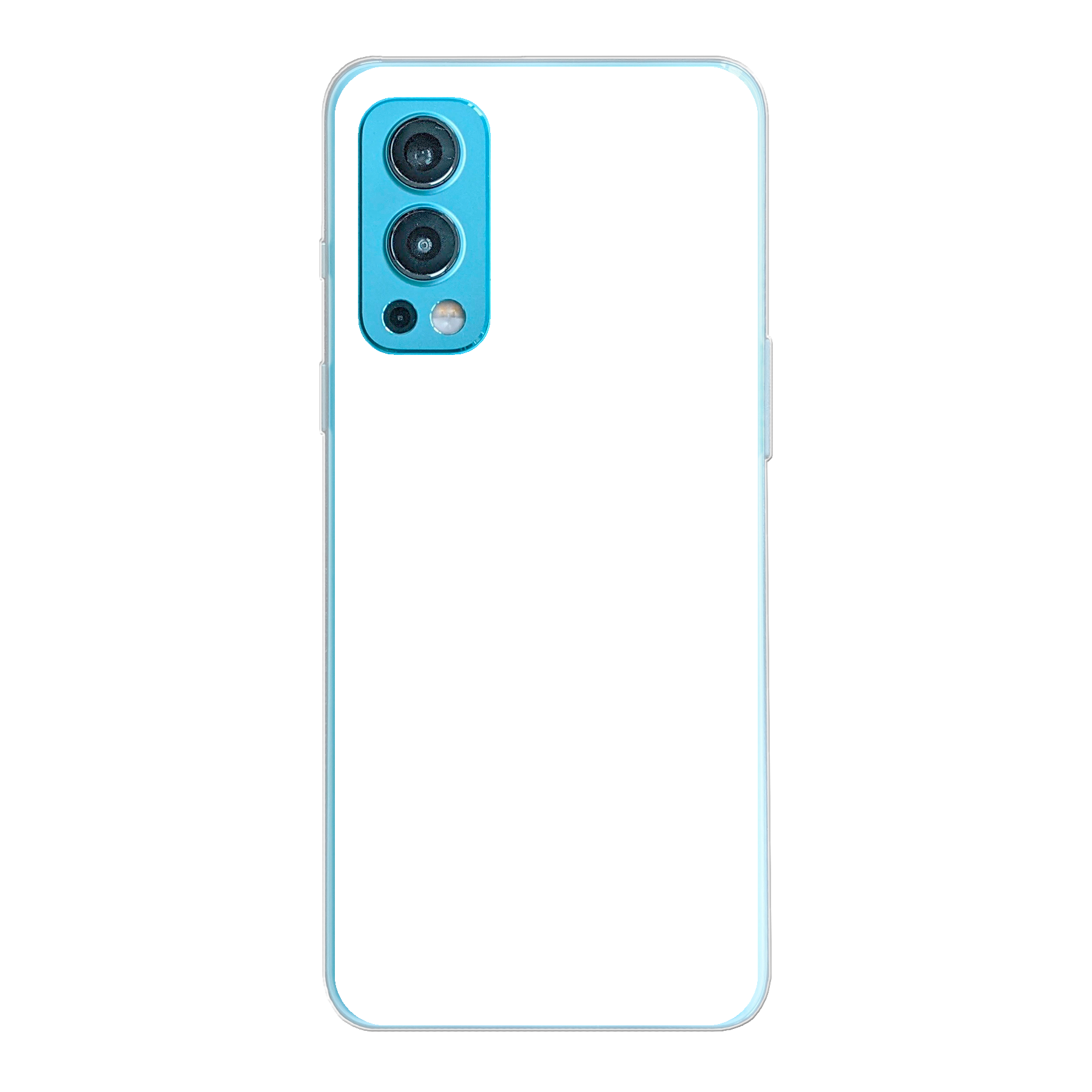 OnePlus Nord 2 5G Zachte hoes (achterkant bedrukt, transparant)