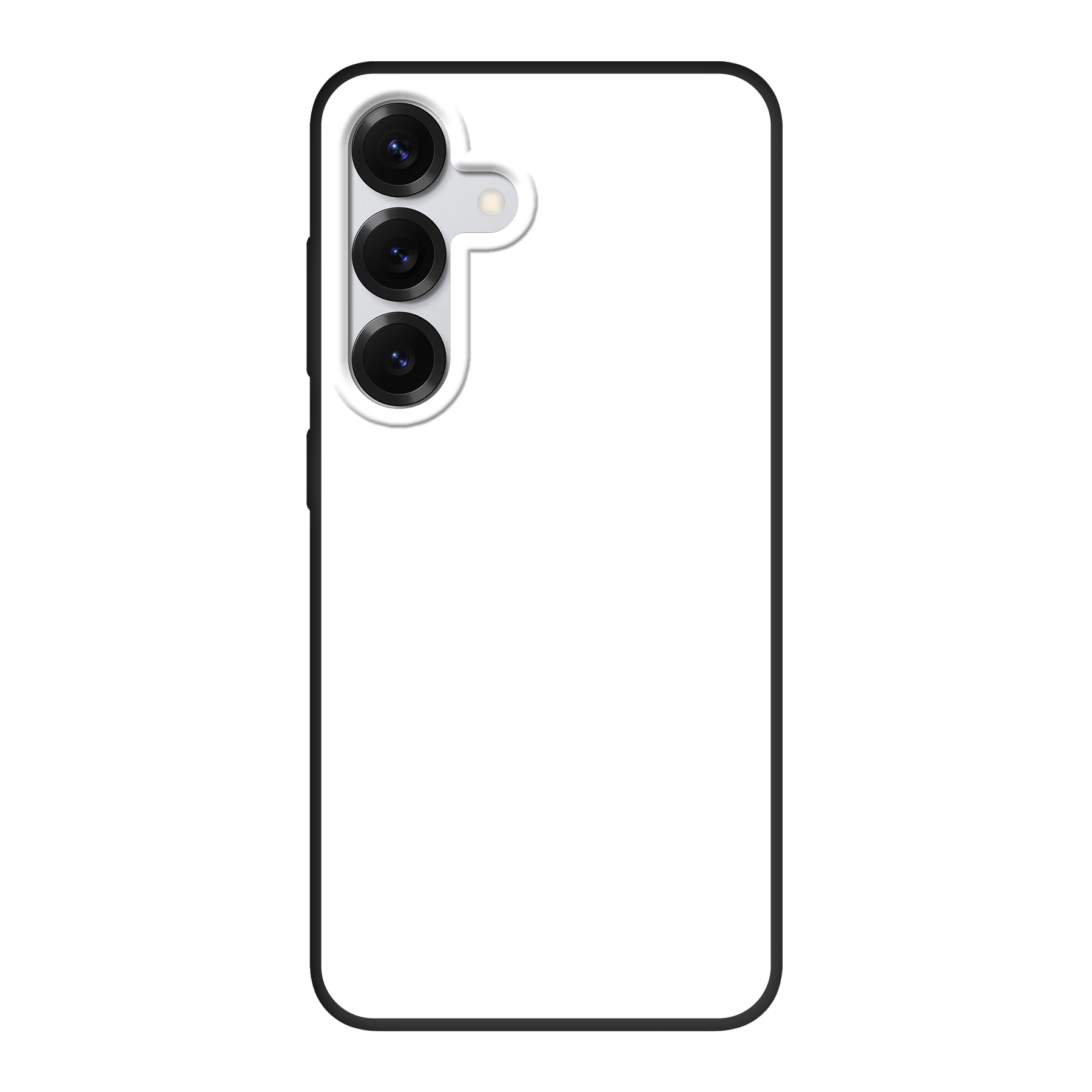 Samsung Galaxy S25 Biologisch afbreekbaar hoesje (achterkant bedrukt, zwart)