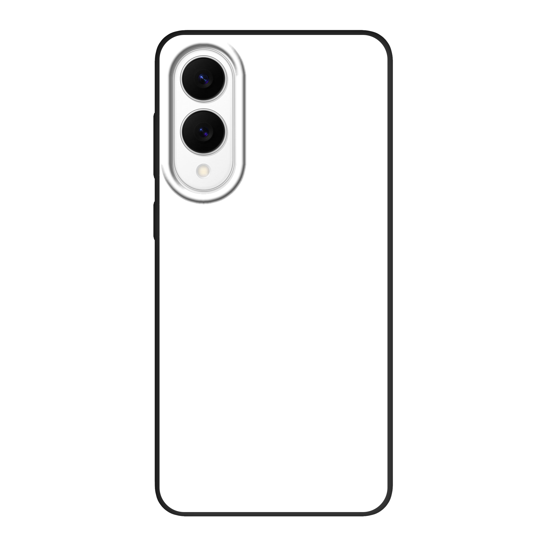 Samsung Galaxy S25 Edge Biologisch afbreekbaar hoesje (achterkant bedrukt, zwart)
