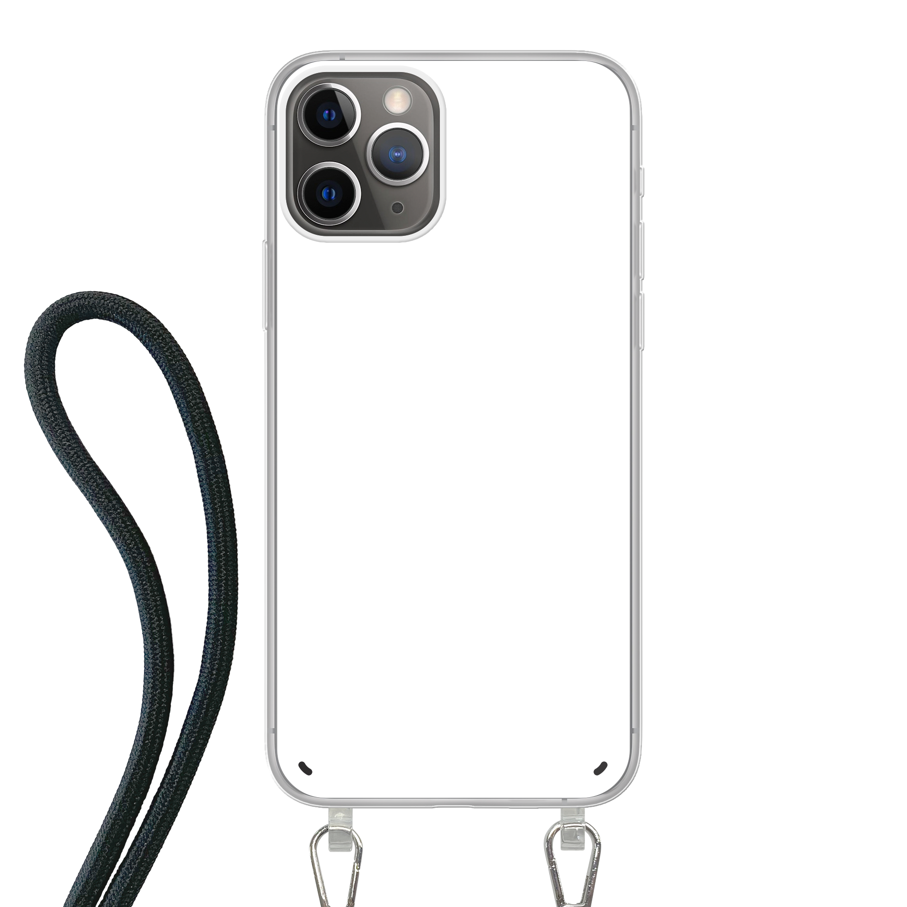 Apple iPhone 11 Pro Crossbody hoesje (achterkant bedrukt, transparant)