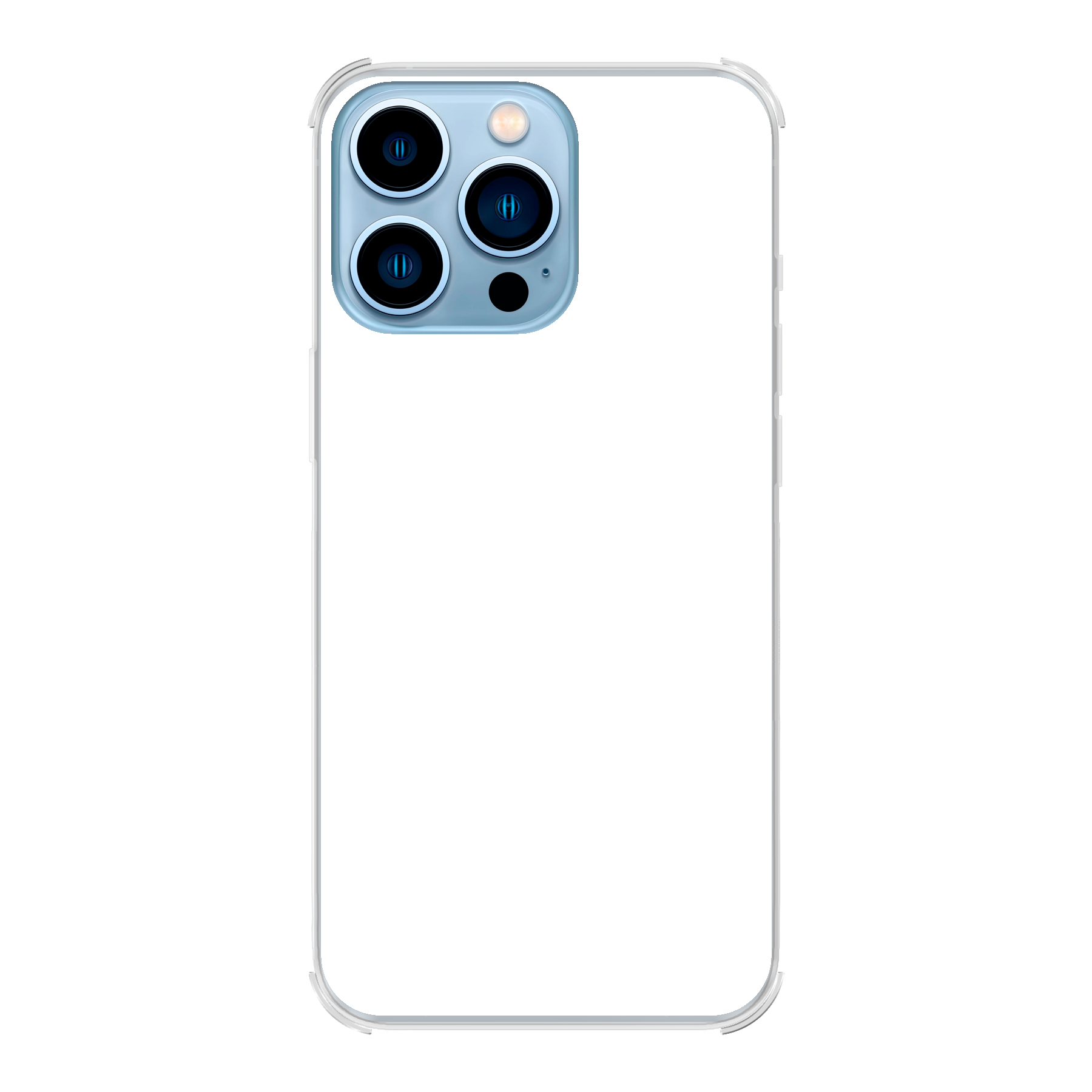 Apple iPhone 13 Pro Bumper case (achterkant bedrukt, transparant)