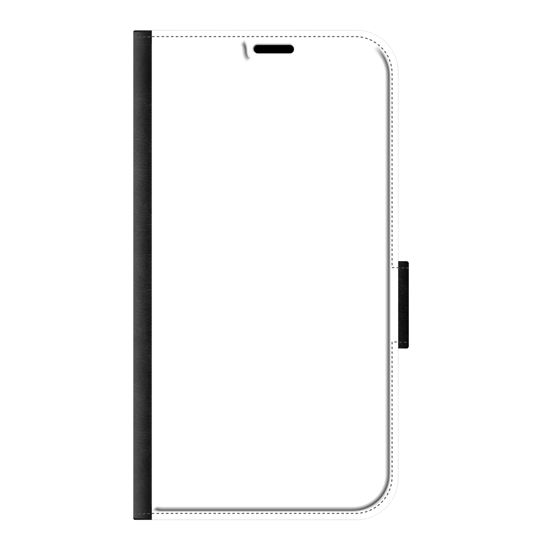 Apple iPhone 11 Wallet hoesje (voorzijde bedrukt, zwart)