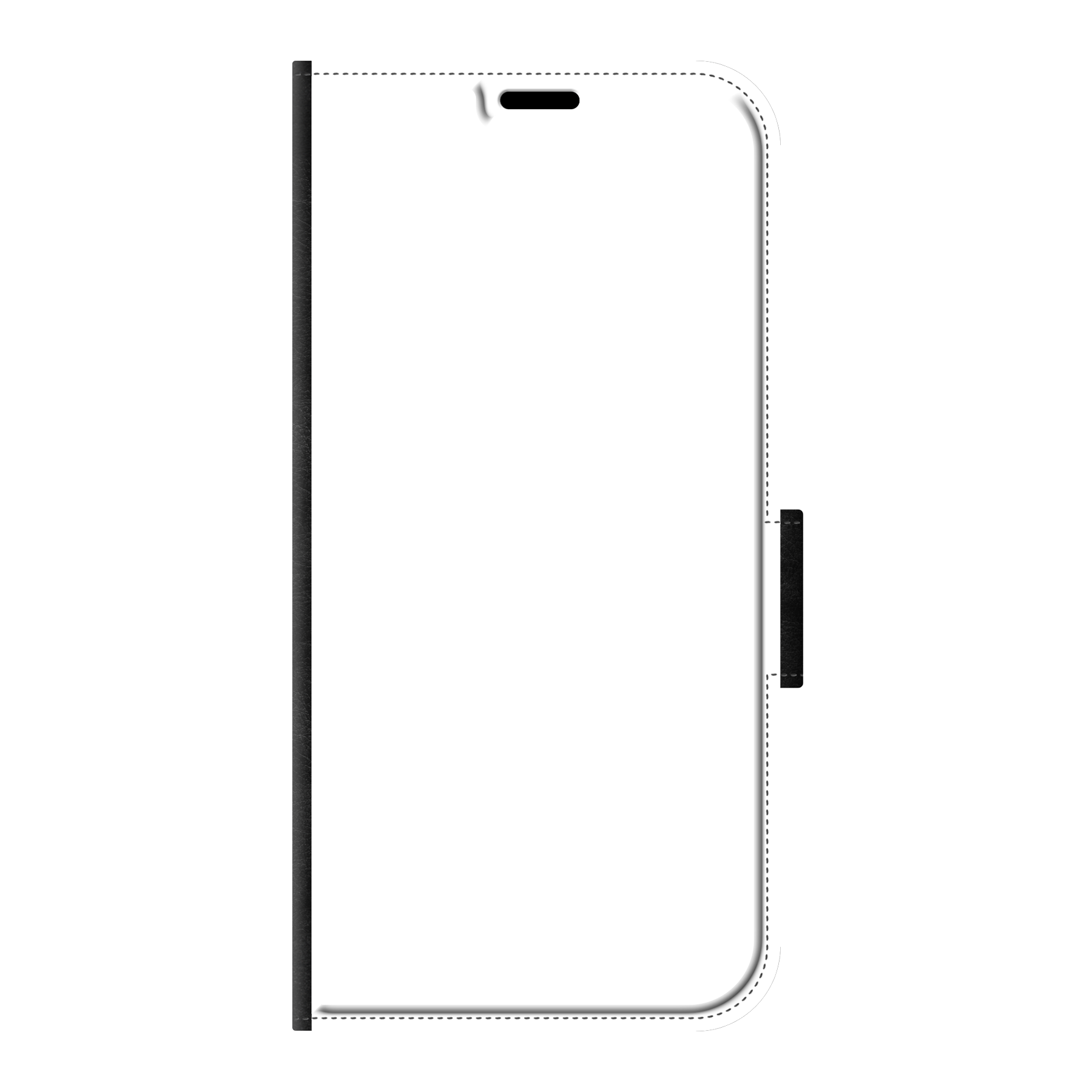Apple iPhone 11 Pro Wallet hoesje (voorzijde bedrukt, zwart)