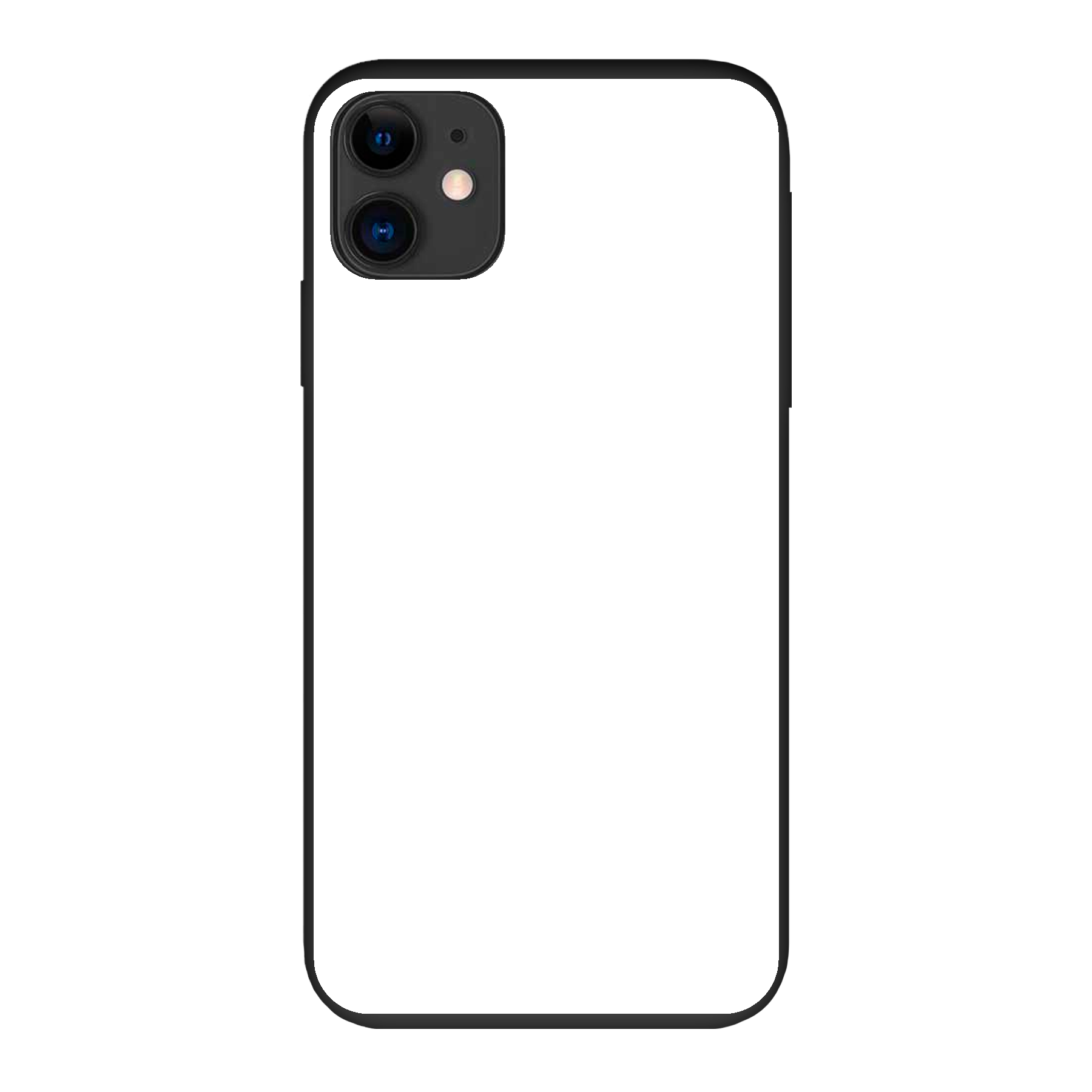 Apple iPhone 11 Biologisch afbreekbaar hoesje (achterkant bedrukt, zwart)