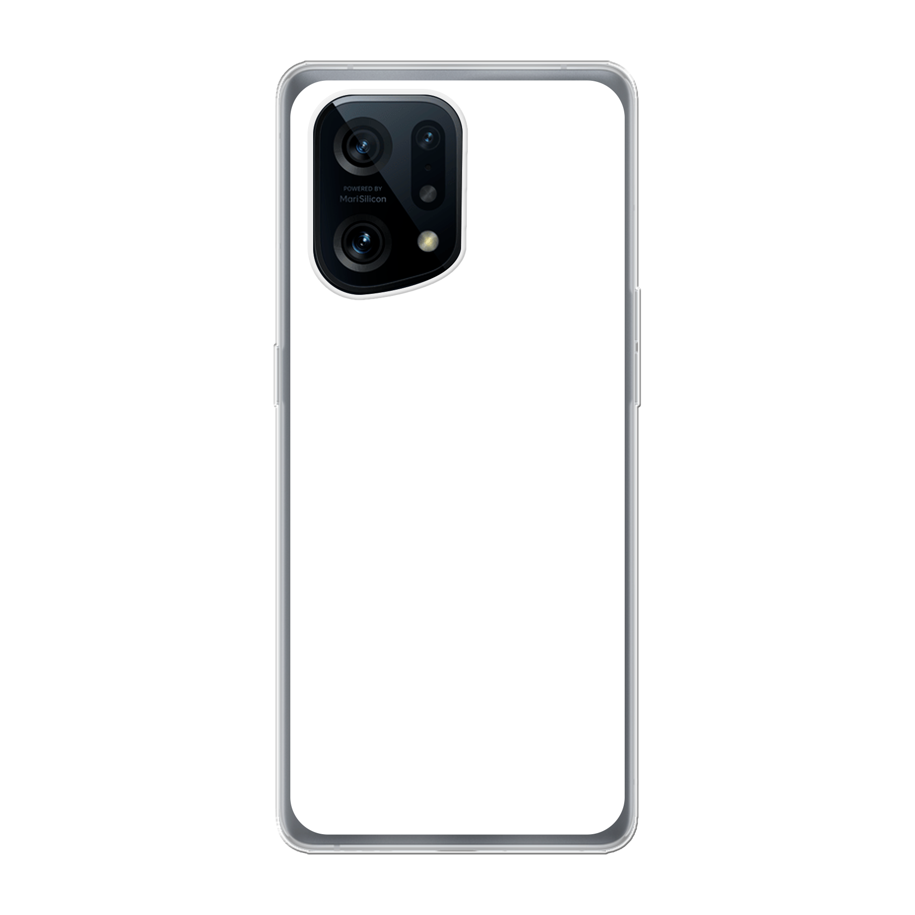 Oppo Find X5 Zachte hoes (achterkant bedrukt, transparant)