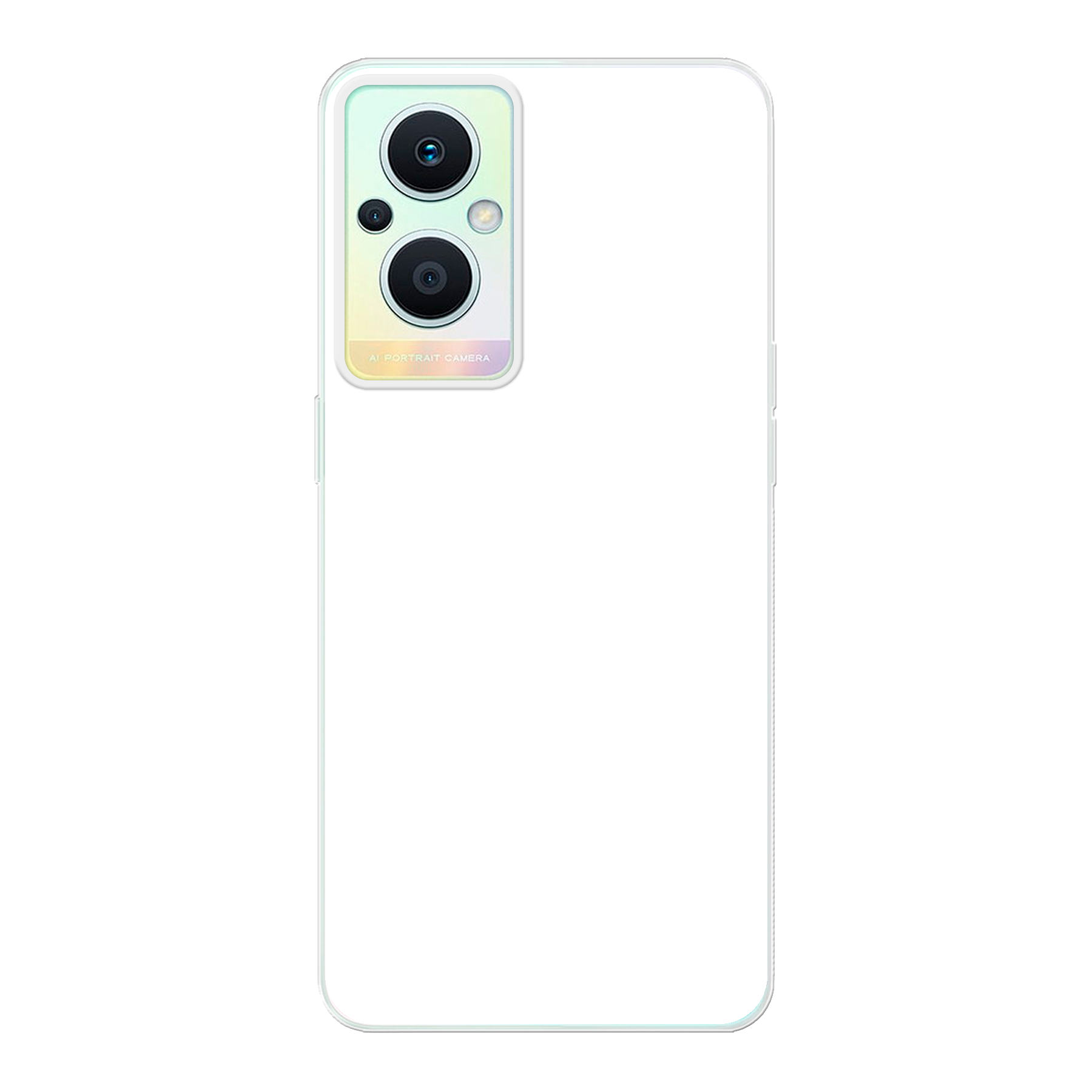 Oppo Reno8 Lite Zachte hoes (achterkant bedrukt, transparant)