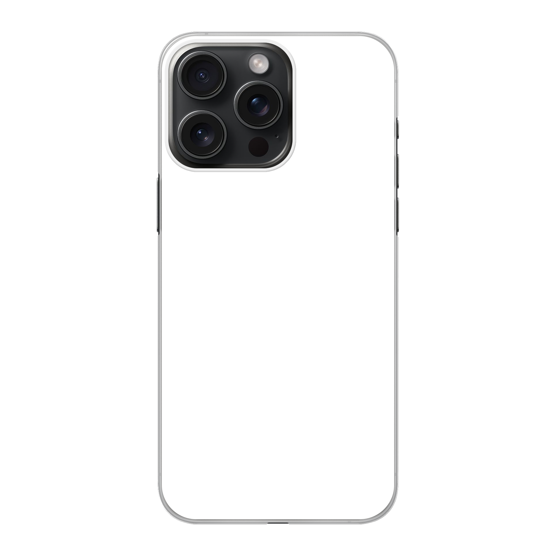 Apple iPhone 15 Pro Max Hardcase (achterkant bedrukt, transparant)