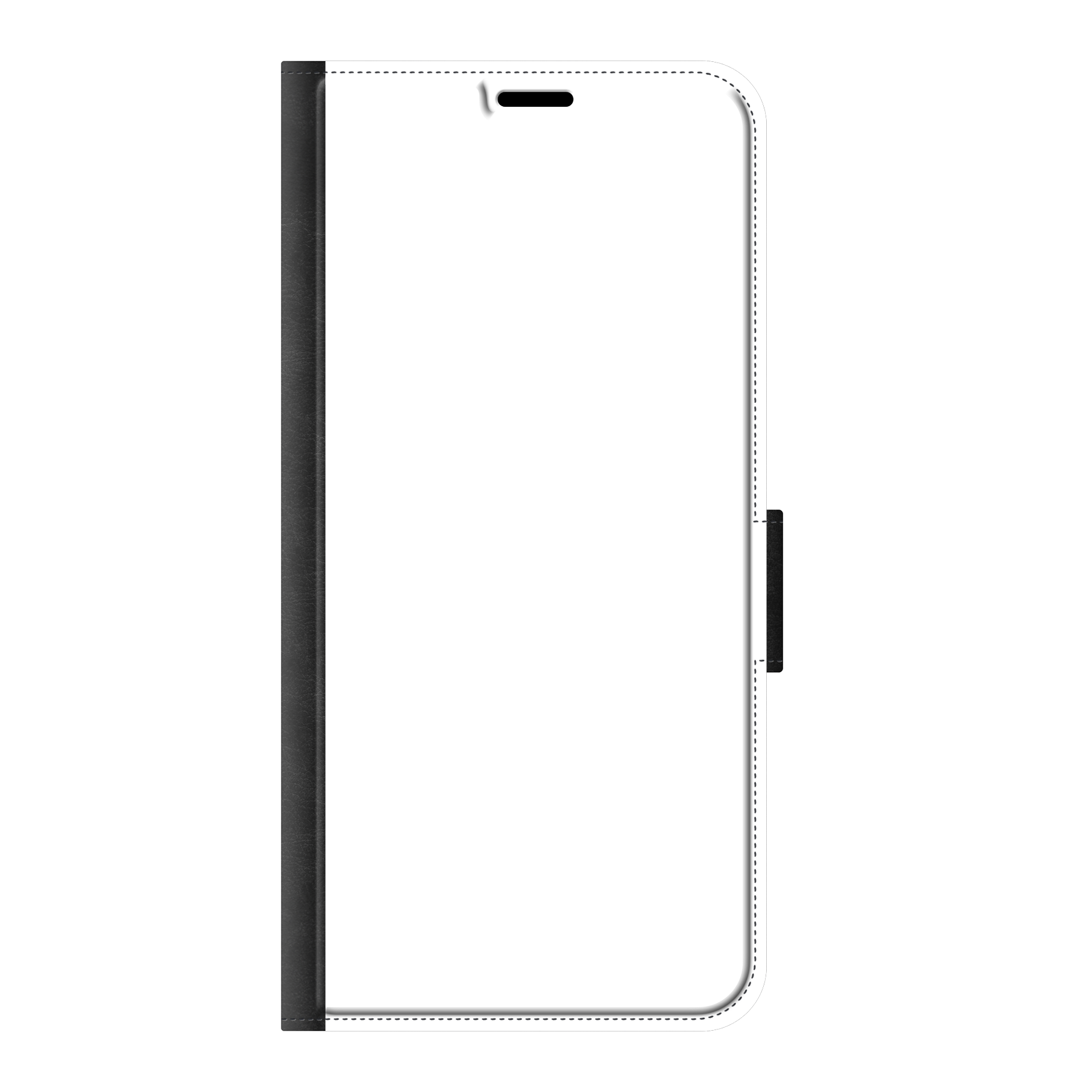 Samsung Galaxy A56 Wallet hoesje (voorzijde bedrukt, zwart)