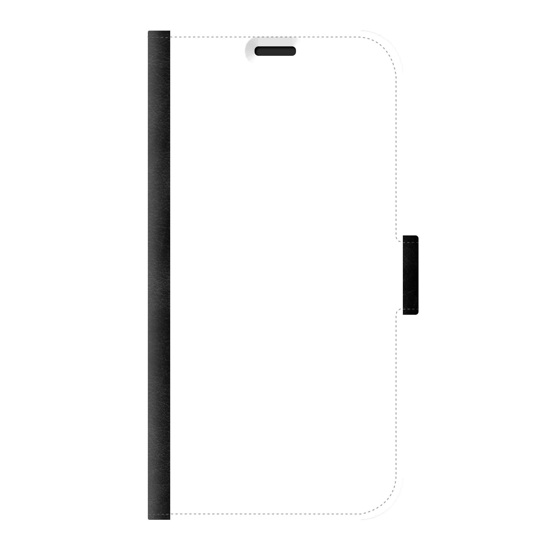 Apple iPhone 7/ iPhone 8/ iPhone SE (2020) / iPhone SE (2022) Portemonneehoesje (voorzijde bedrukt, zwart)