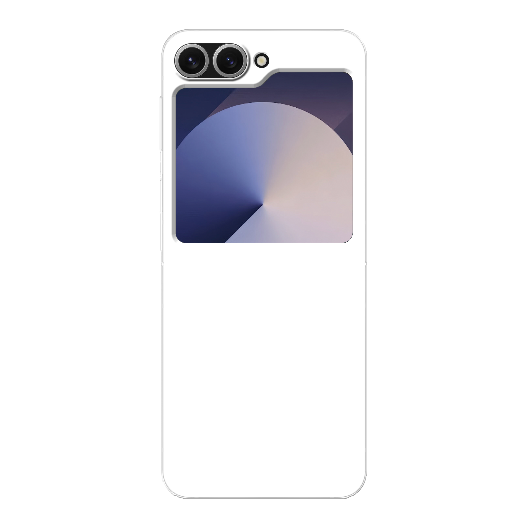 Samsung Galaxy Z Flip6 Hardcase (achterkant bedrukt, transparant)