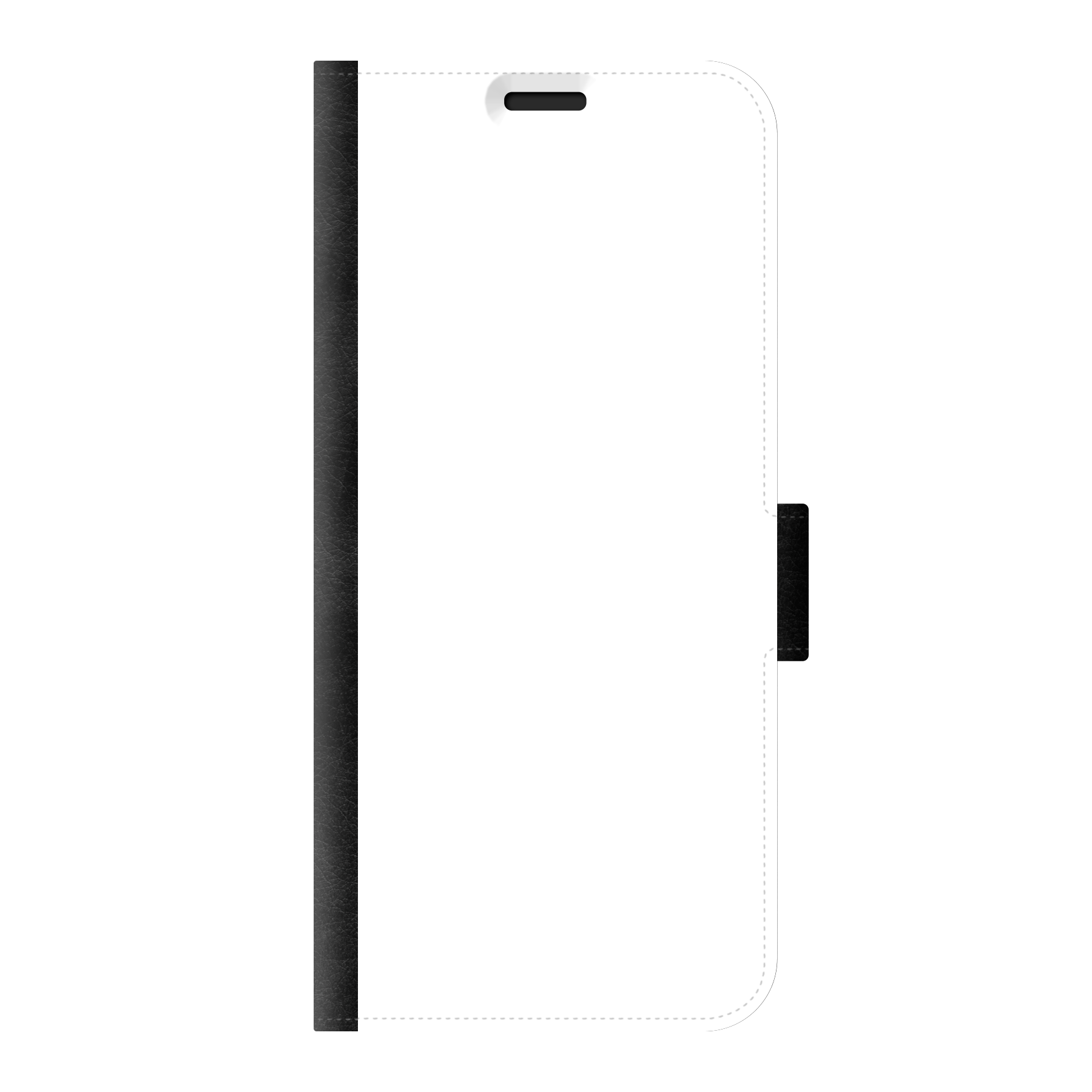 Samsung Galaxy S21 Plus 5G Wallet hoesje (voorzijde bedrukt, zwart)