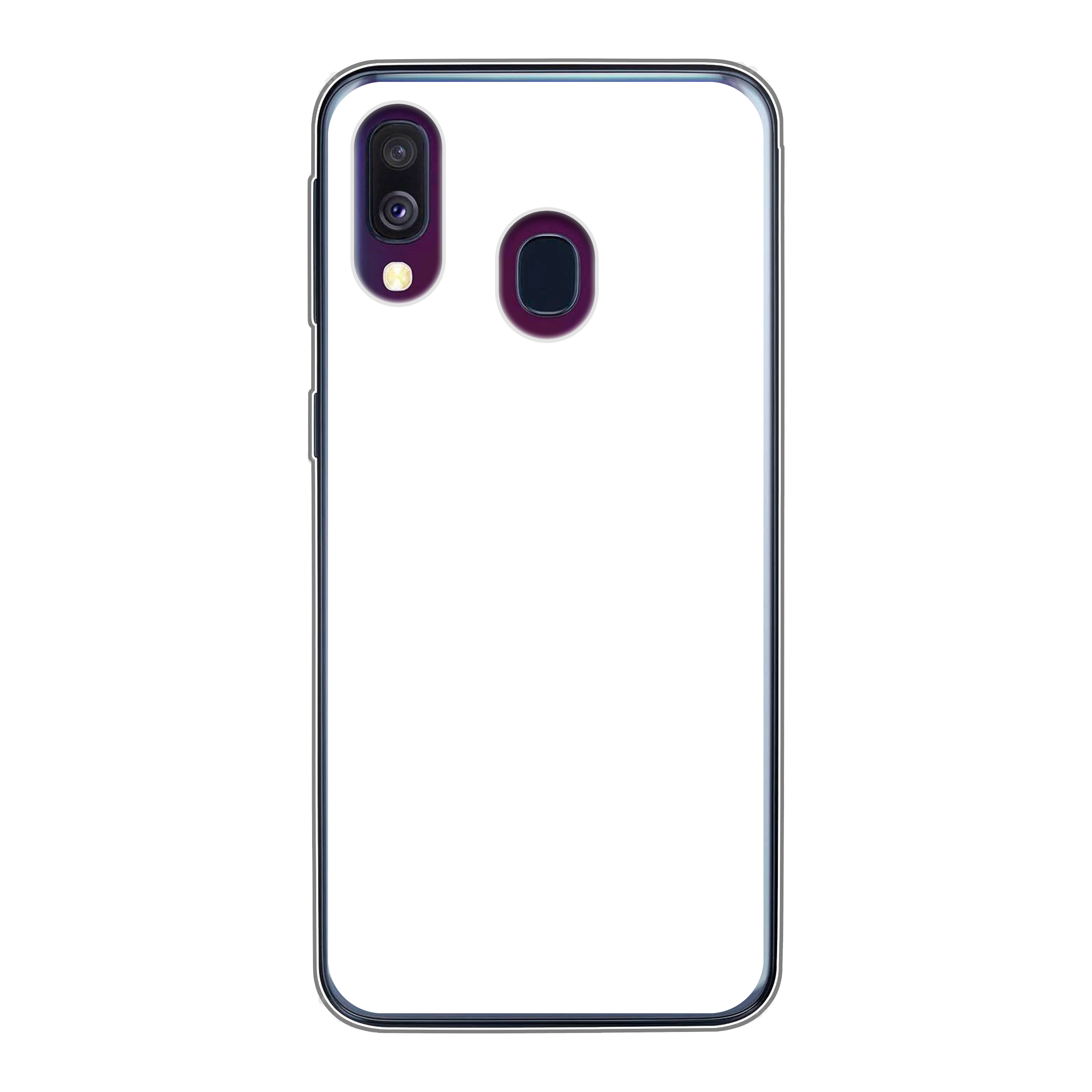 Samsung Galaxy A40 Soft Case (achterkant bedrukt, transparant)