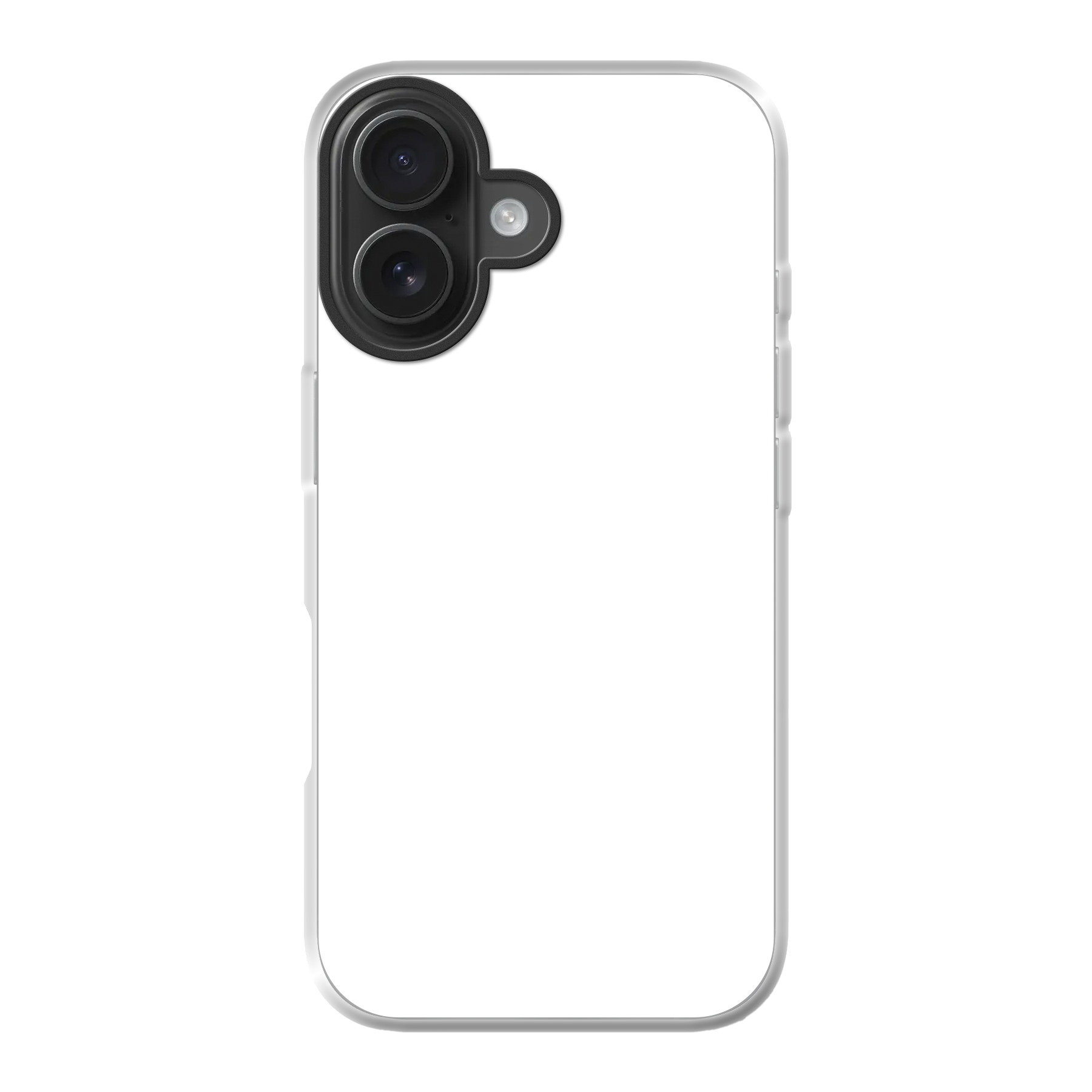Apple iPhone 16 Hybride hoesje met MagSafe (achterkant bedrukt, transparant)