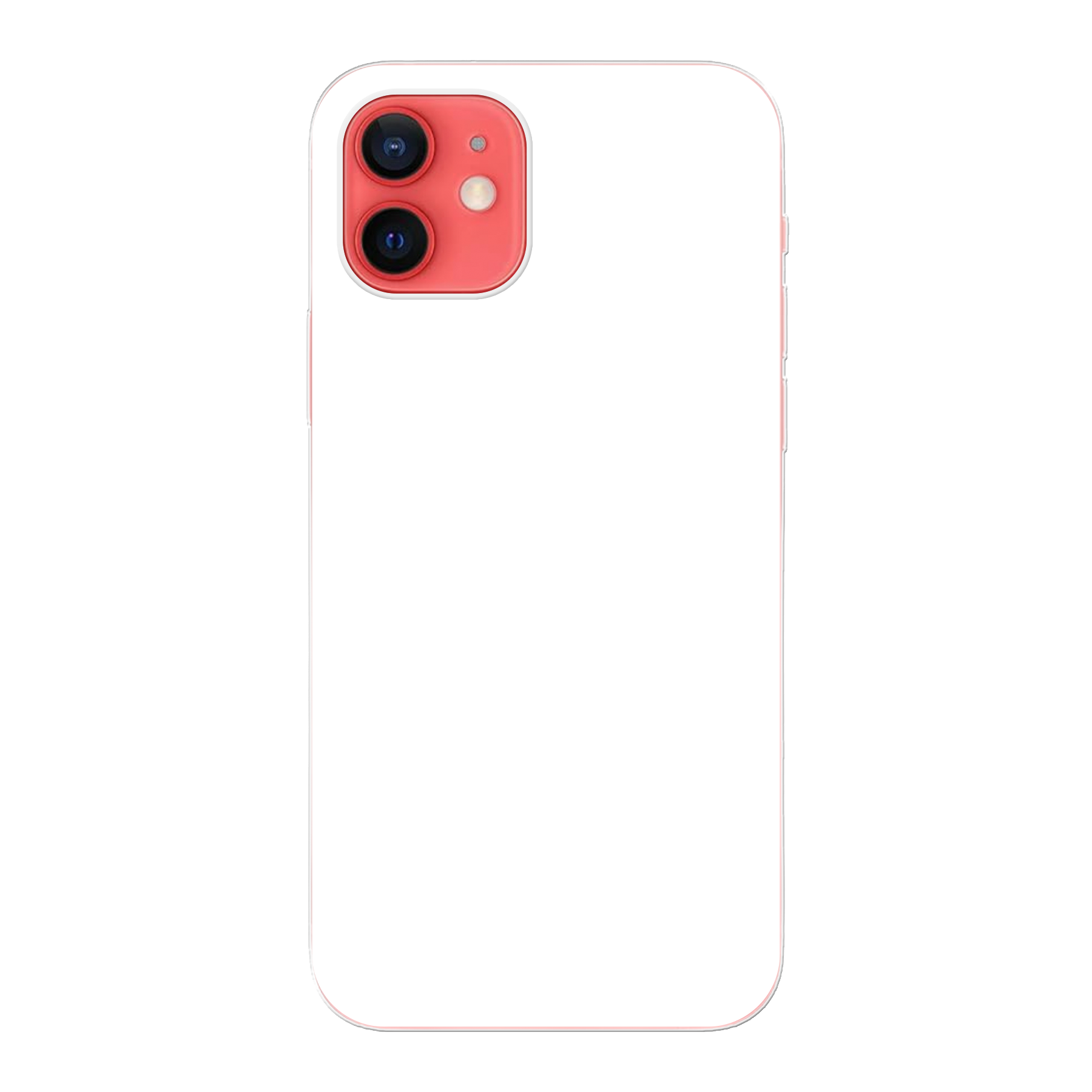 Apple iPhone 12 / iPhone 12 Pro Zachte hoes (achterkant bedrukt, transparant)