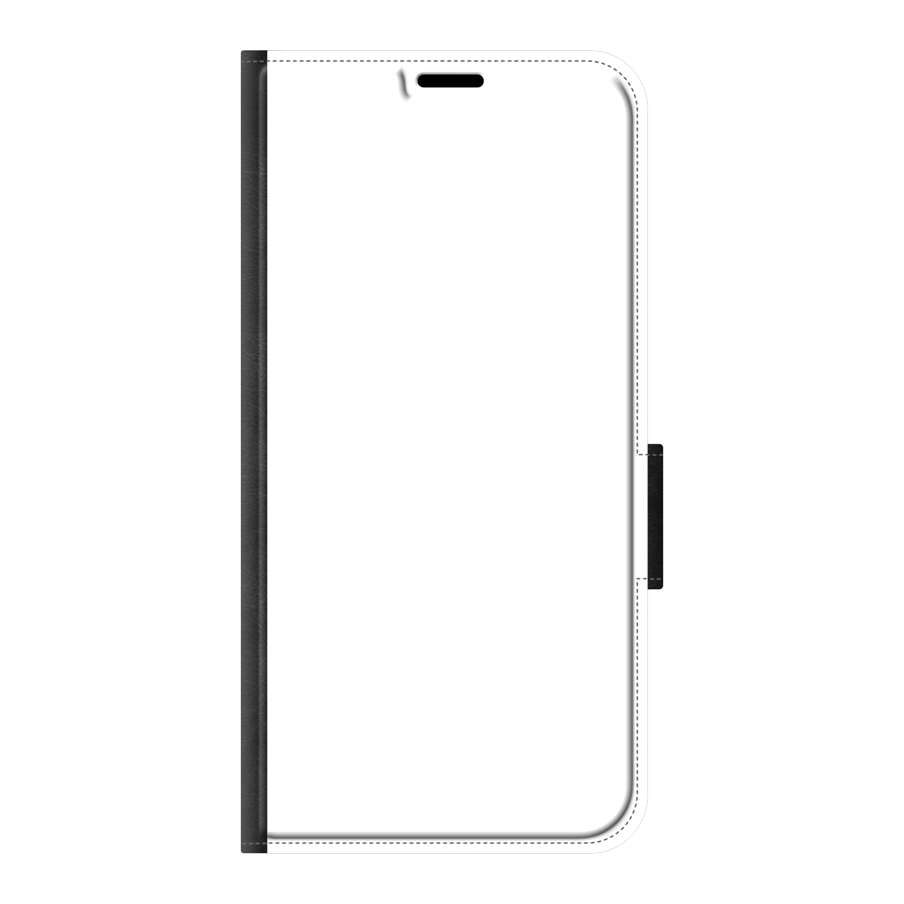 Apple iPhone 17 Pro Wallet hoesje (voorzijde bedrukt, zwart)
