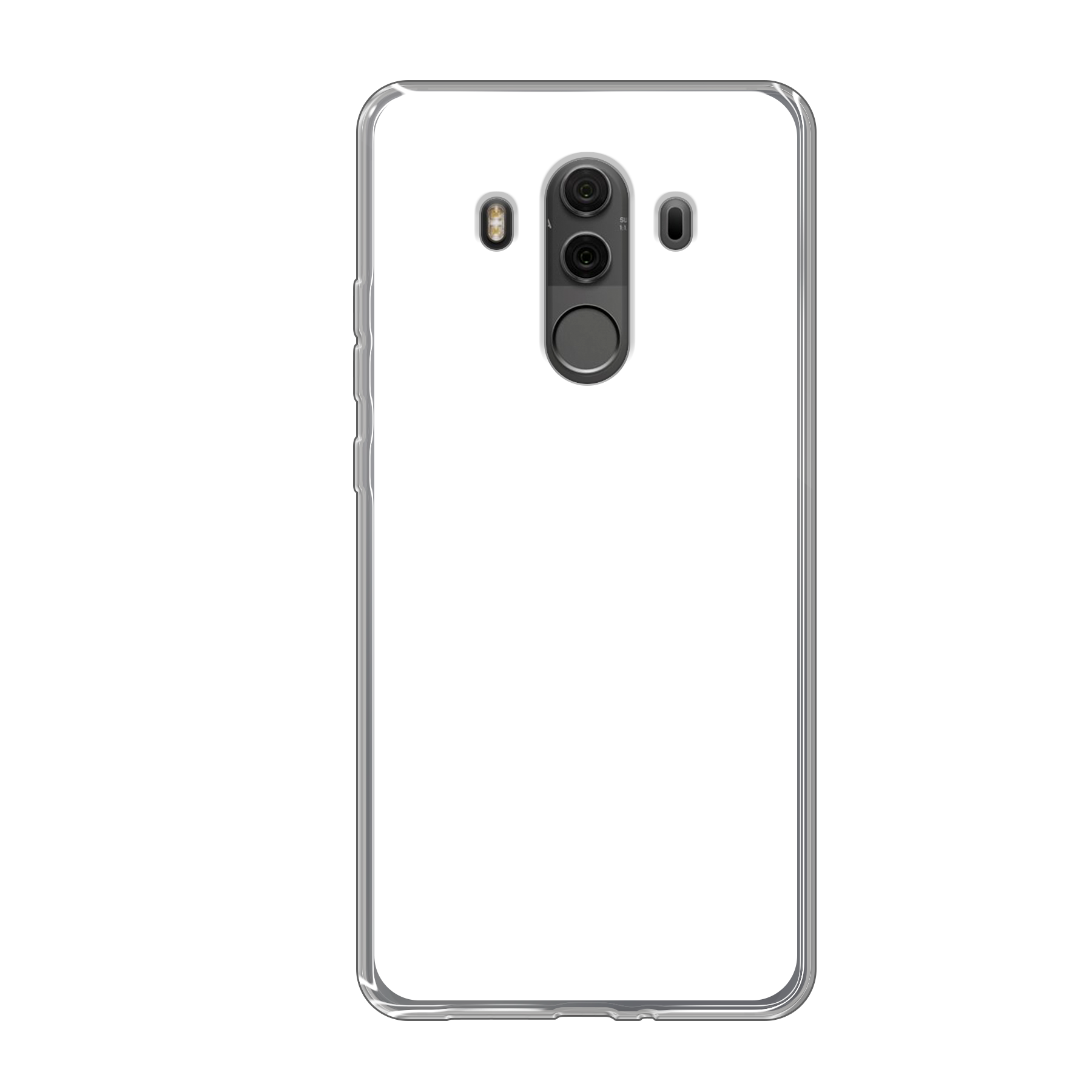 Huawei Mate 10 Pro Zachte hoes (achterkant bedrukt, transparant)